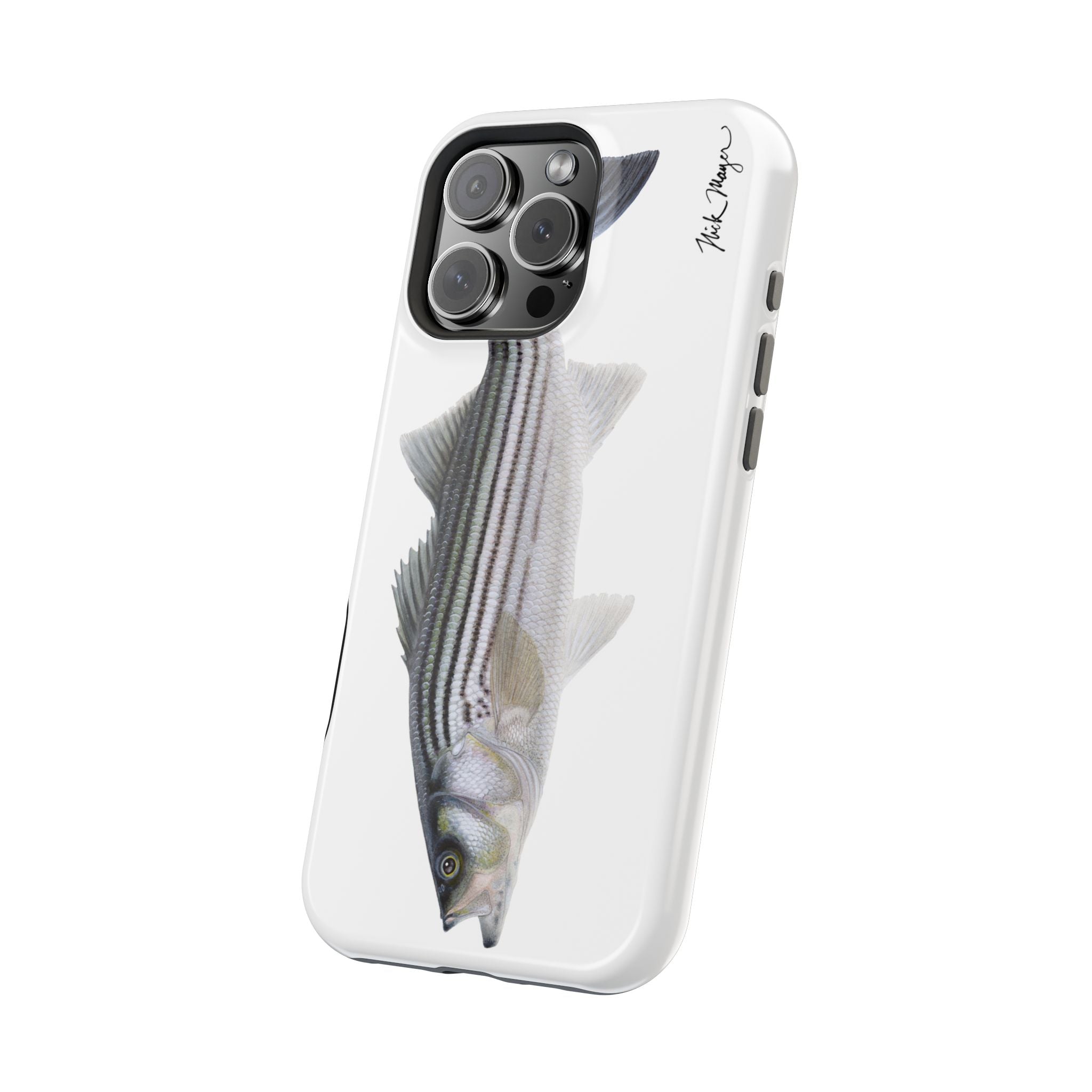 Schoolie Striper MagSafe White iPhone Case