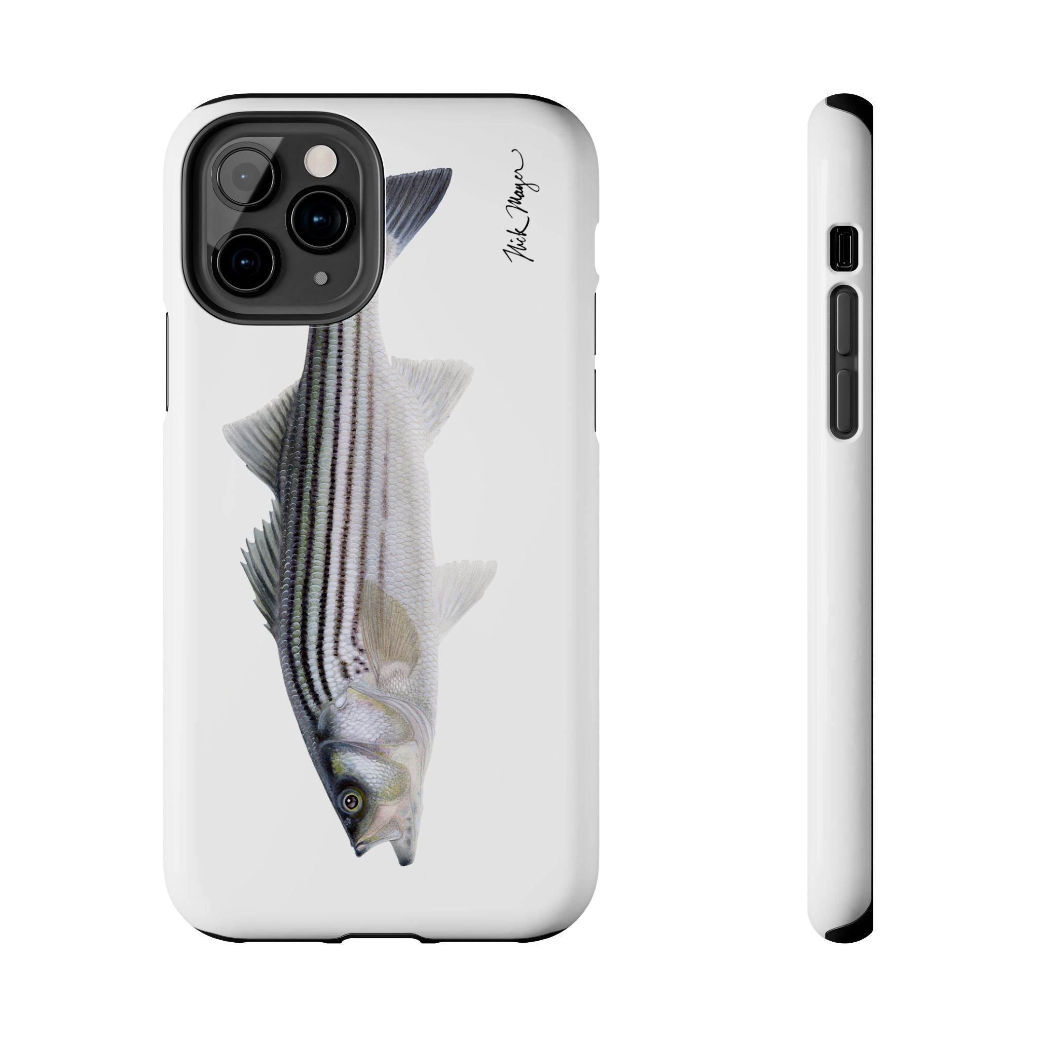 Schoolie Striper White Phone Case (iPhone)