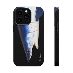 Mako Shark Face MagSafe Black iPhone Case