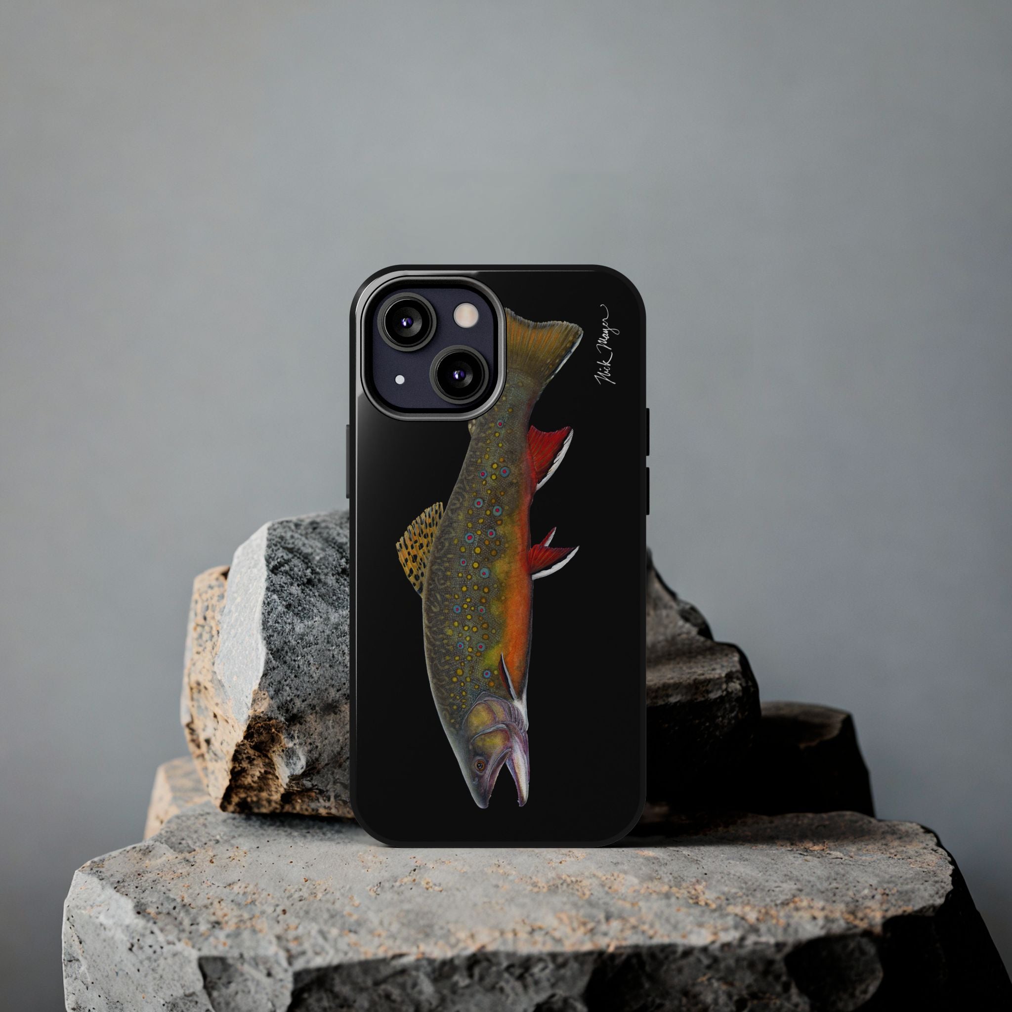 Brook Trout Black Phone Case (iPhone)