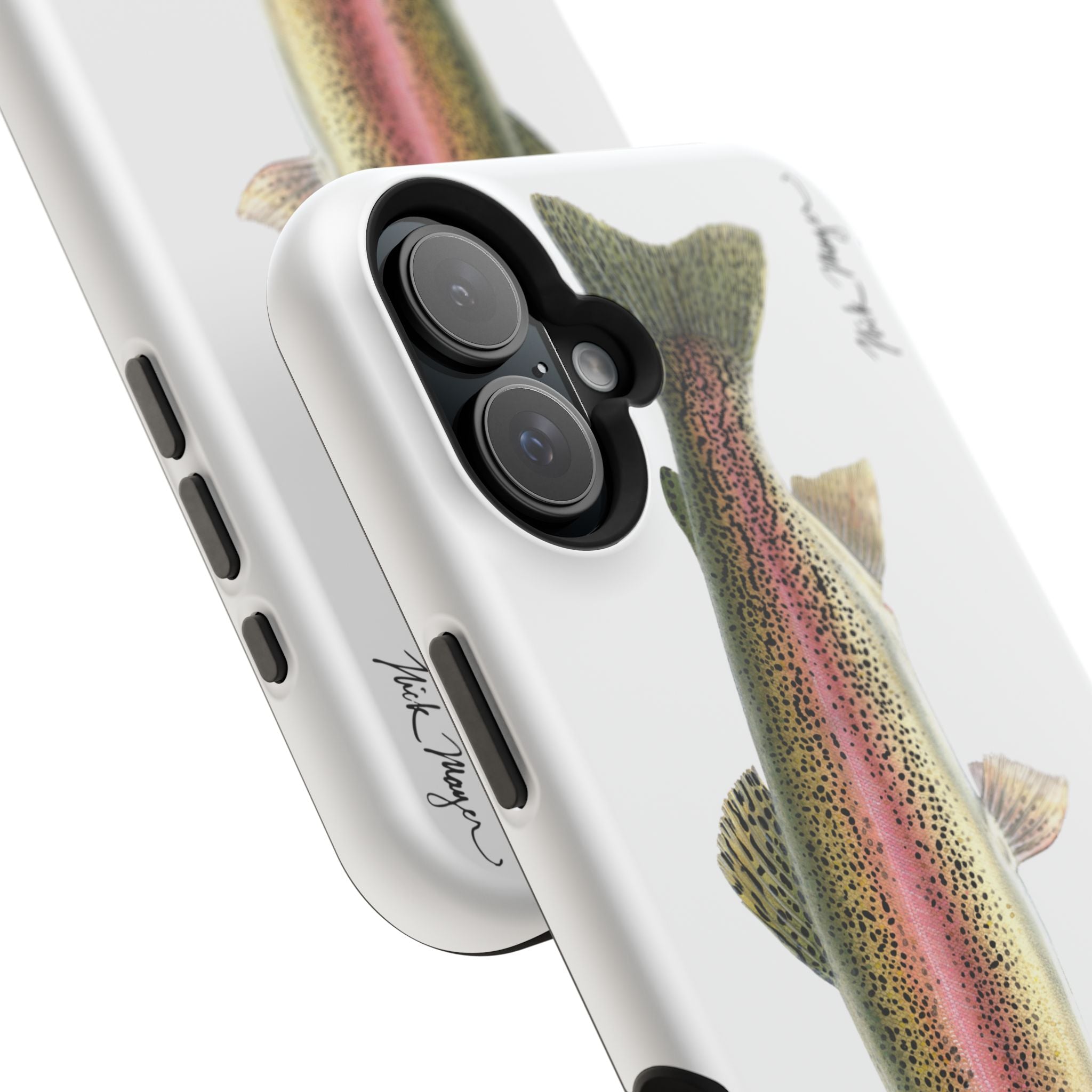 Rainbow Trout MagSafe White iPhone Case