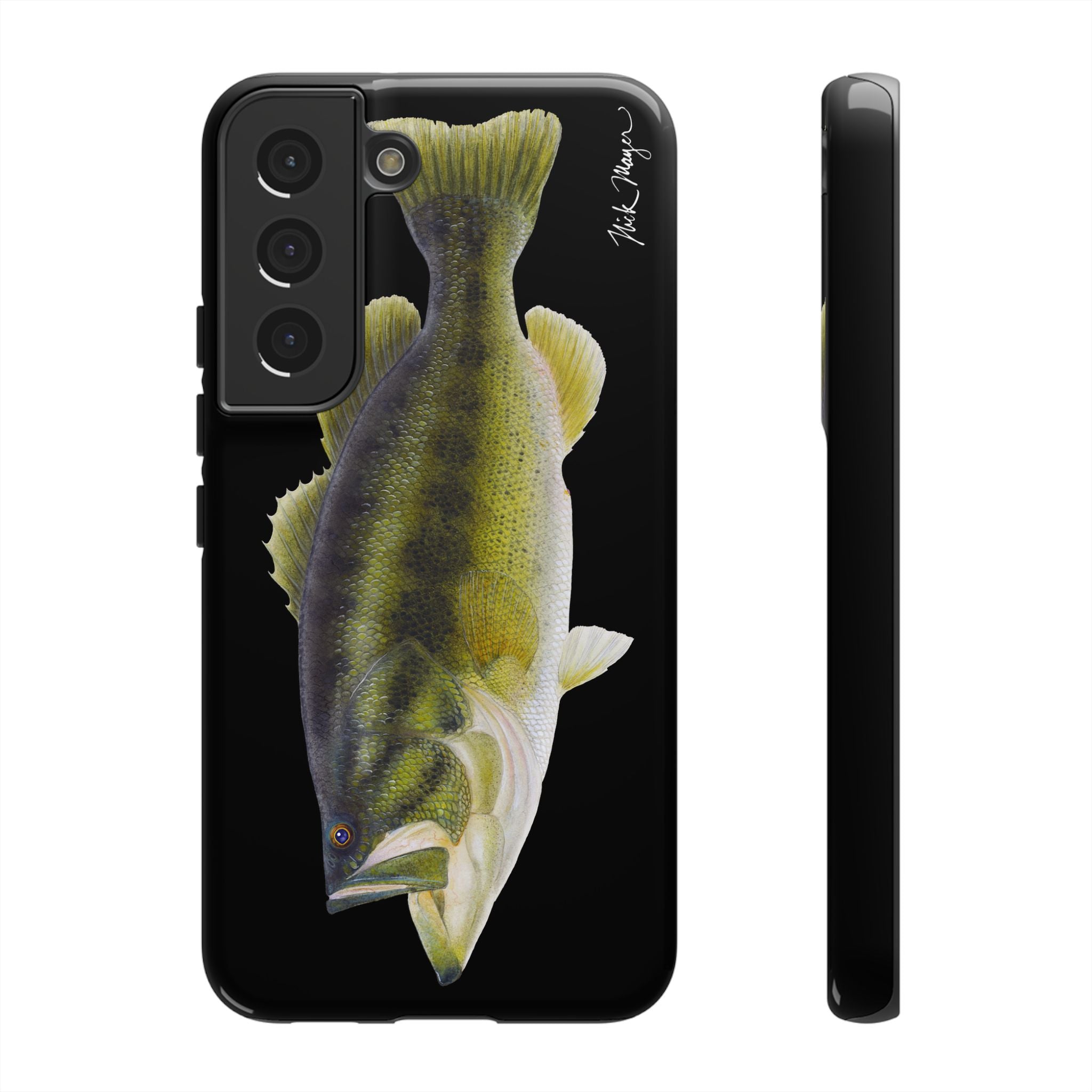 Largemouth Bass Black Phone Case (Samsung)