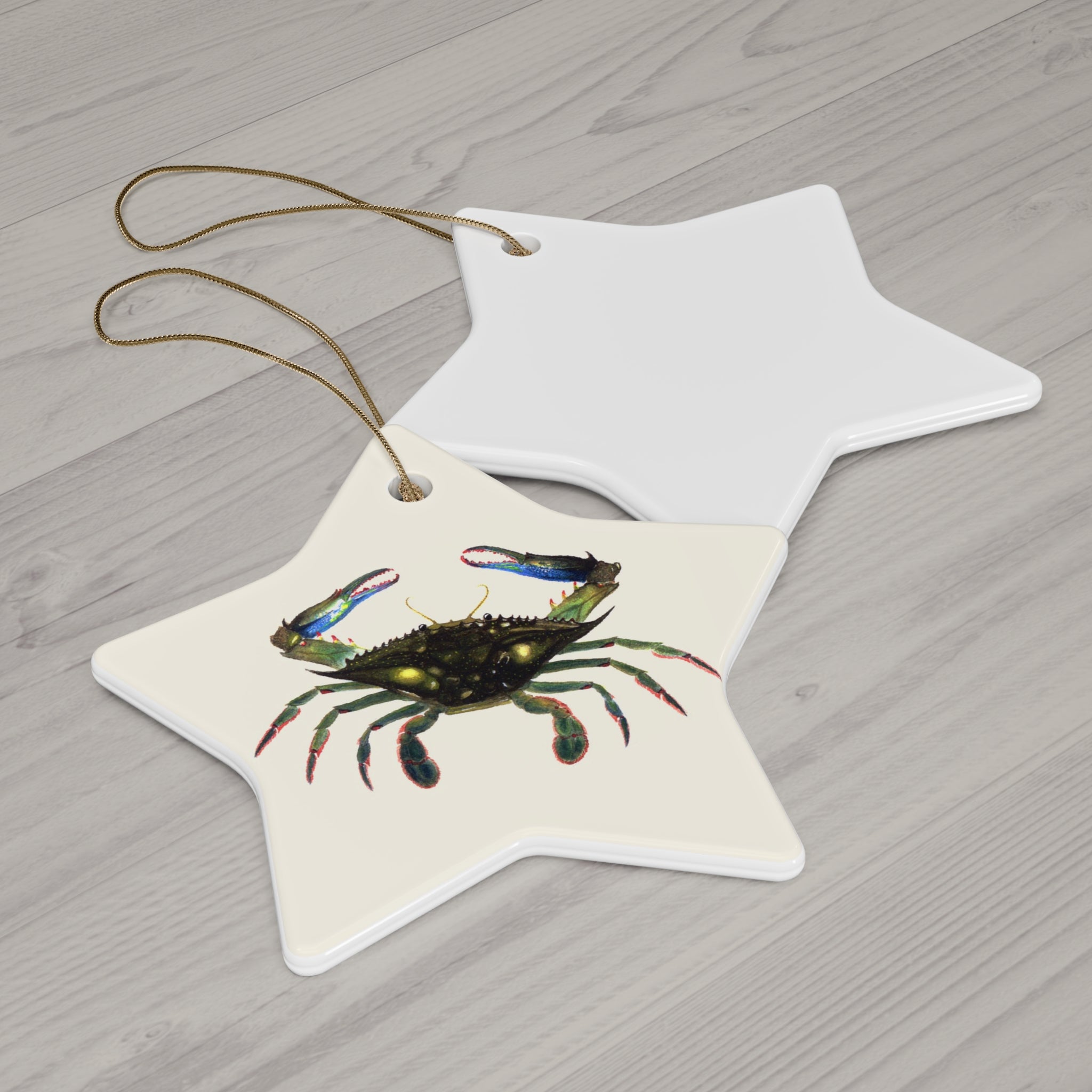 Blue Crab Ceramic Ornament