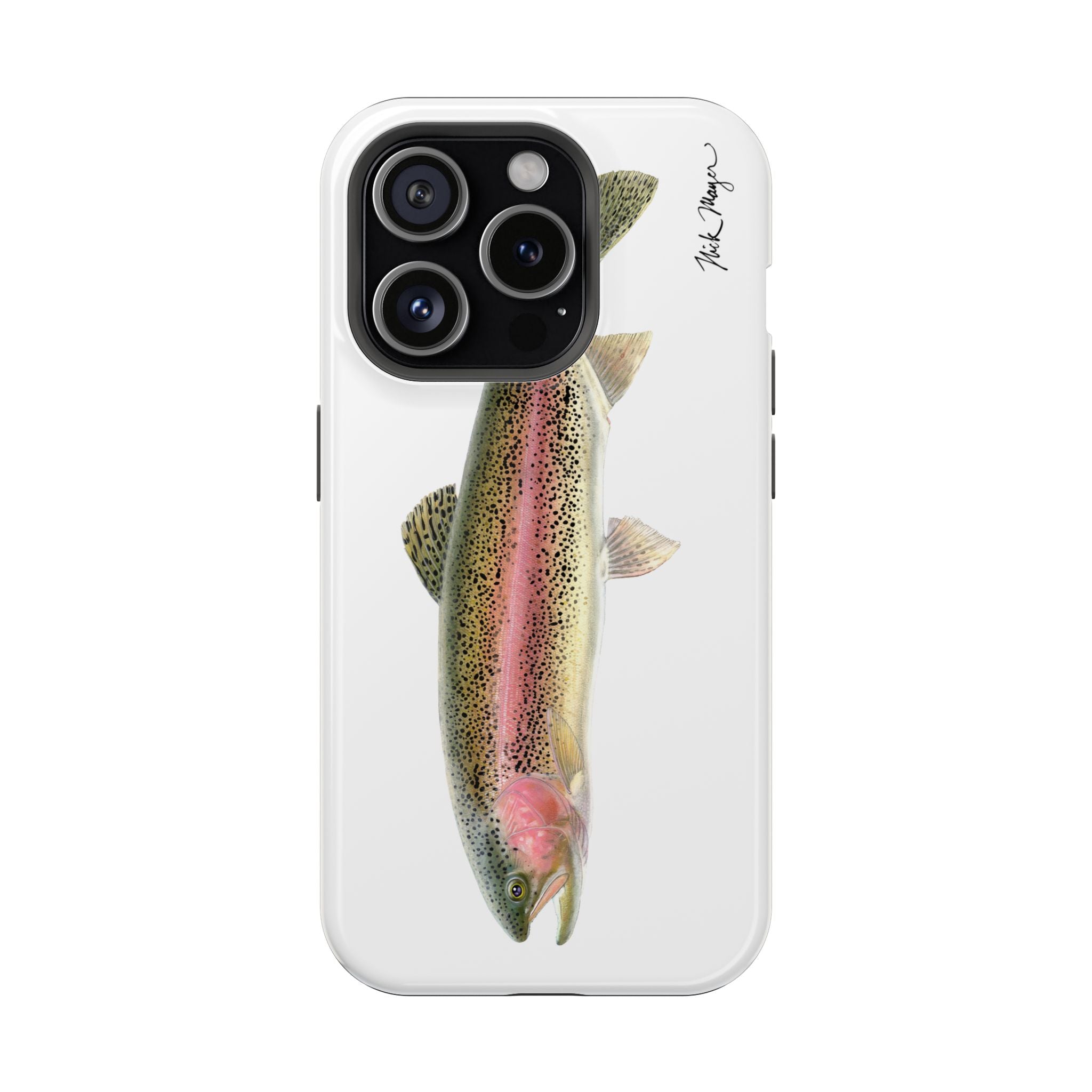 Rainbow Trout MagSafe White iPhone Case