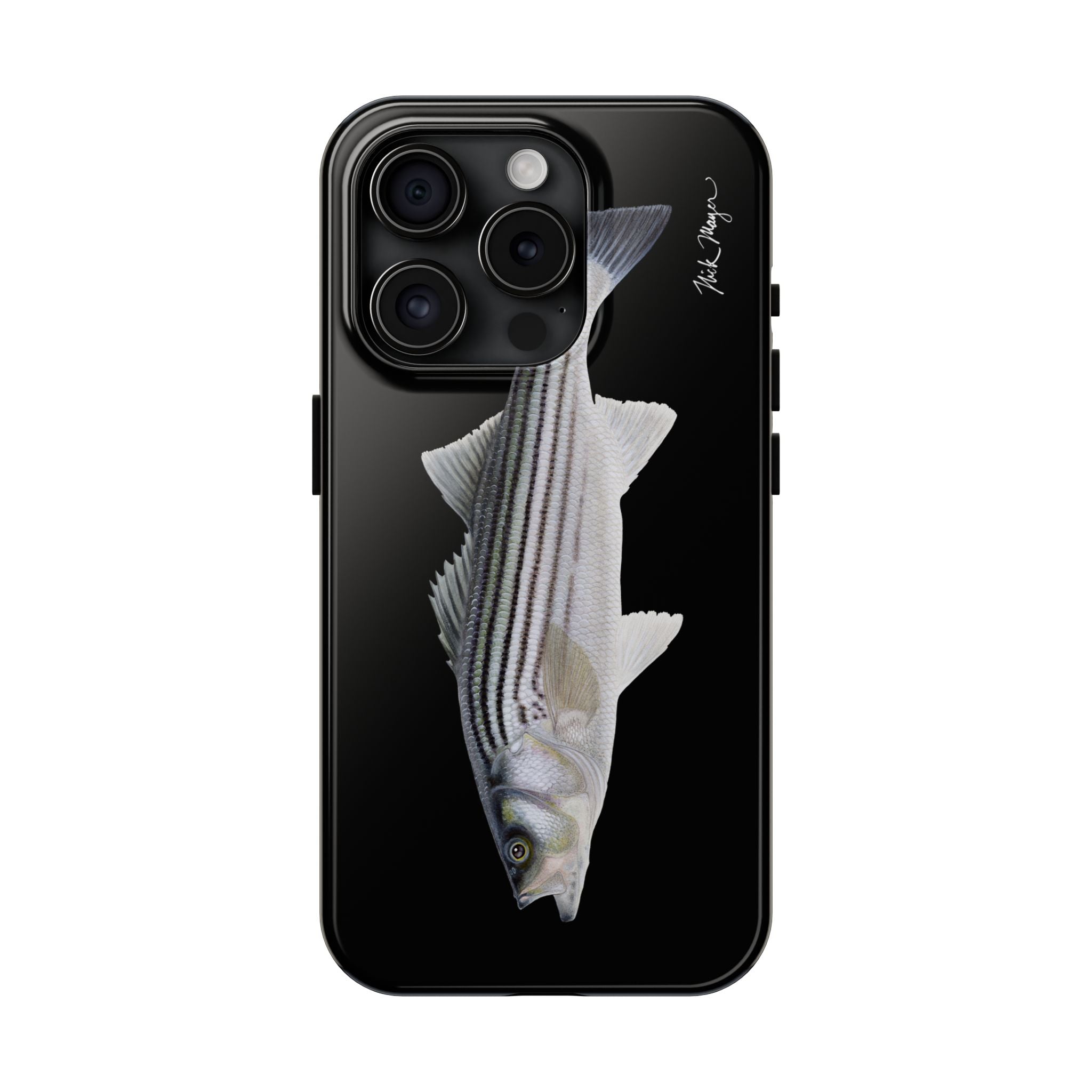 Schoolie Striper Black Phone Case (iPhone)