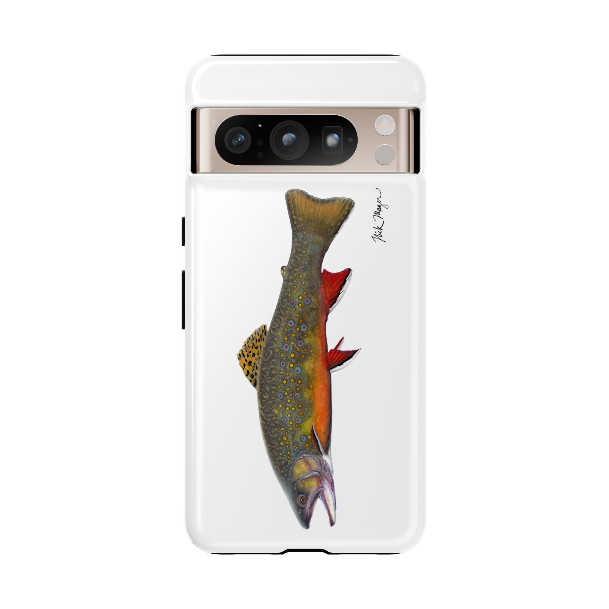 Brook Trout White Phone Case (Samsung)