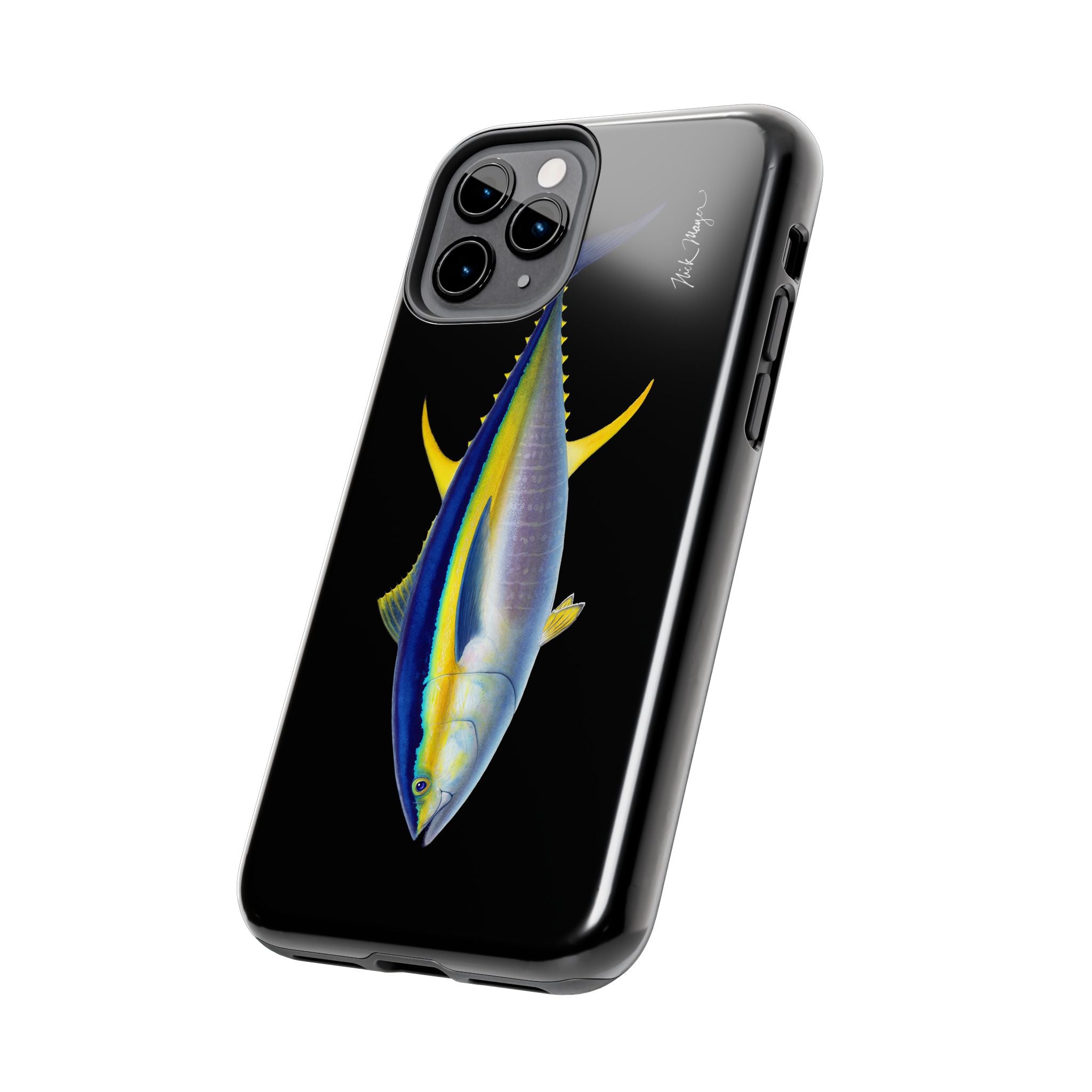 Yellowfin Tuna Black Phone Case (iPhone)