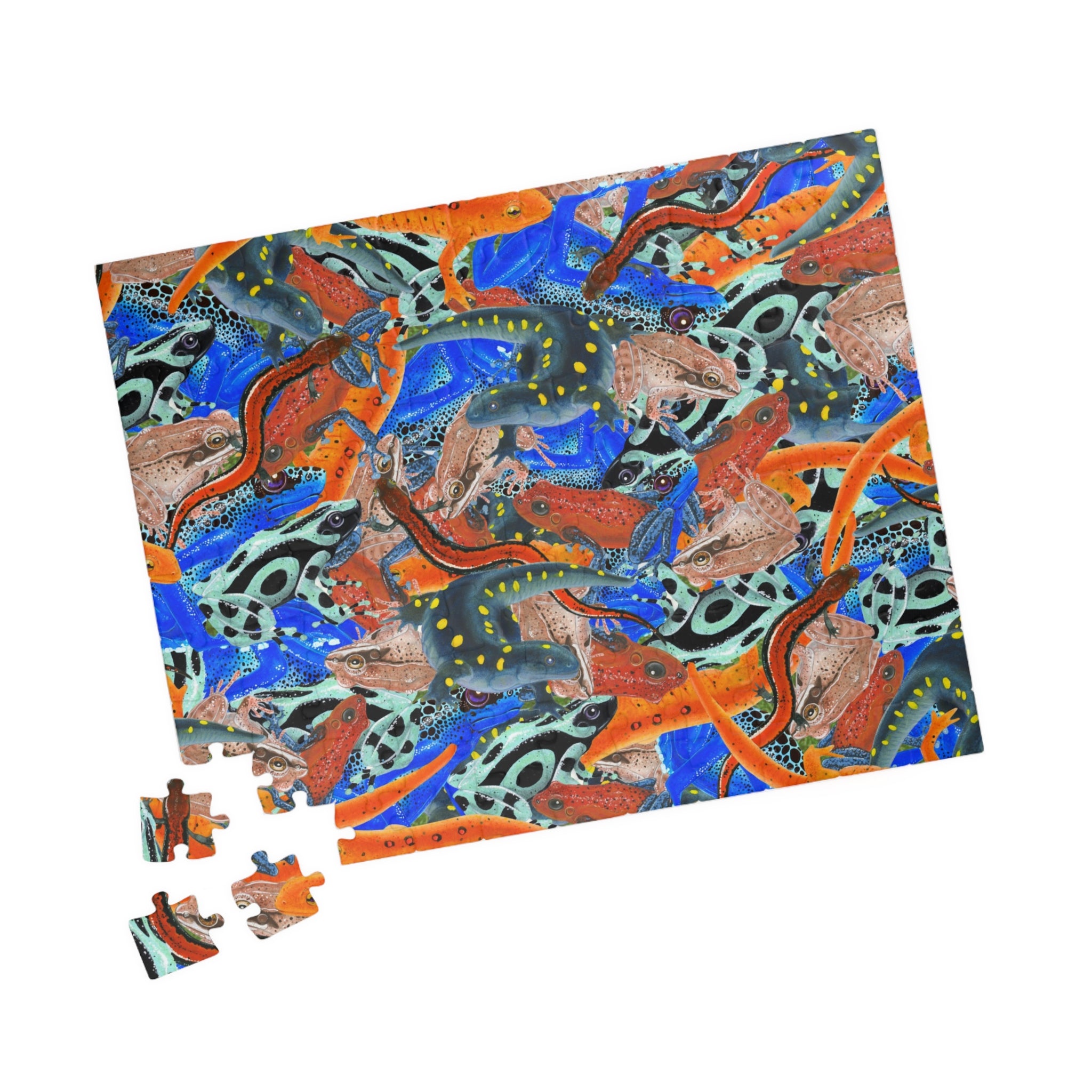 Frogs & Salamanders Art Jigsaw Puzzle (110, 252, 520, 1014-piece)