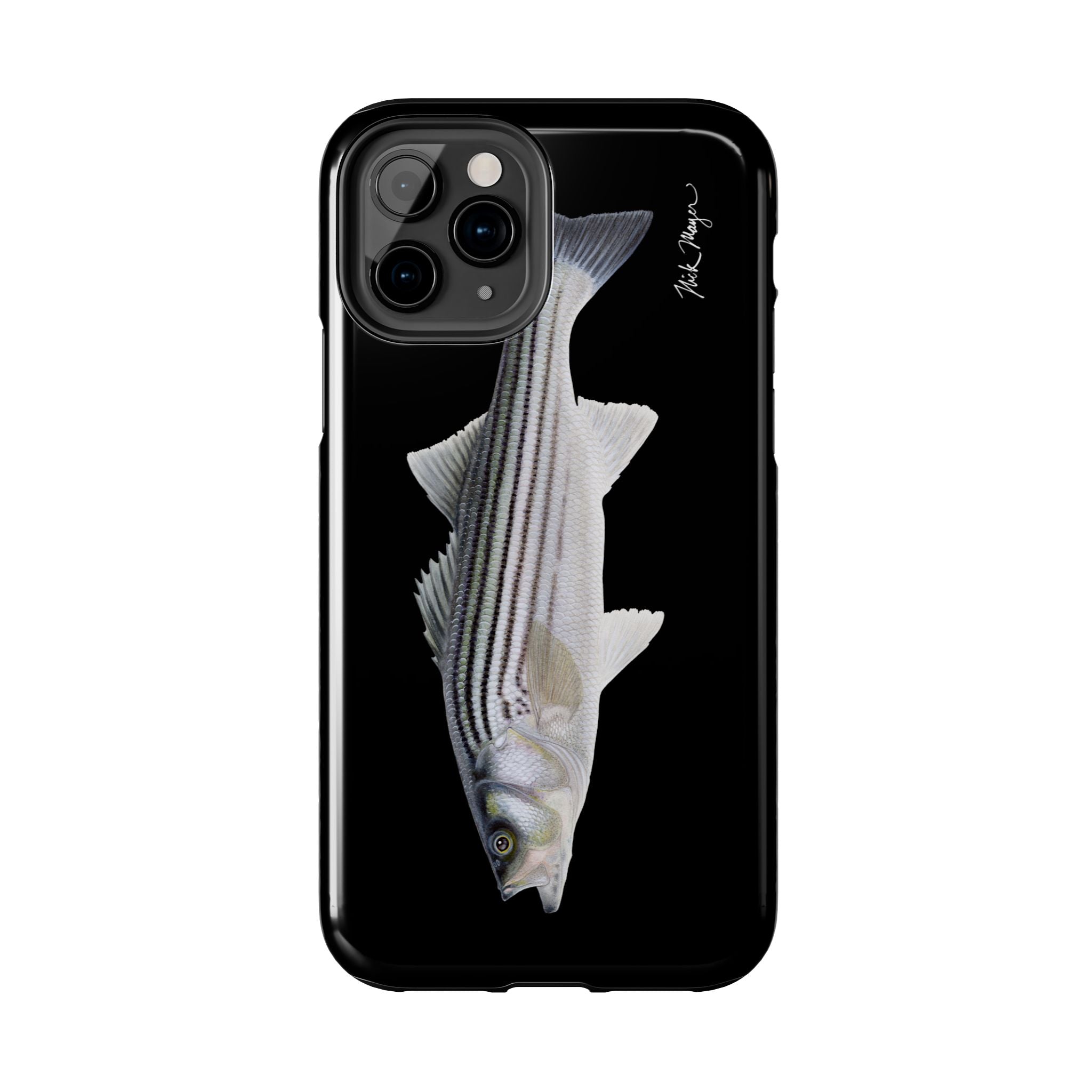 Schoolie Striper Black Phone Case (iPhone)