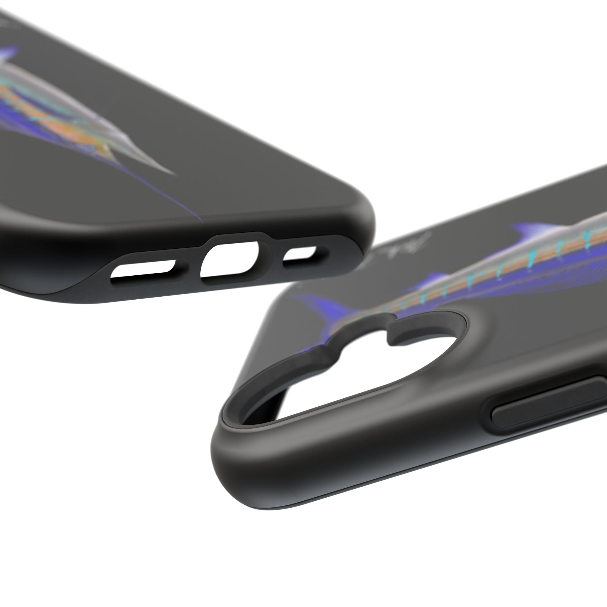 Striped Marlin MagSafe Black iPhone Case