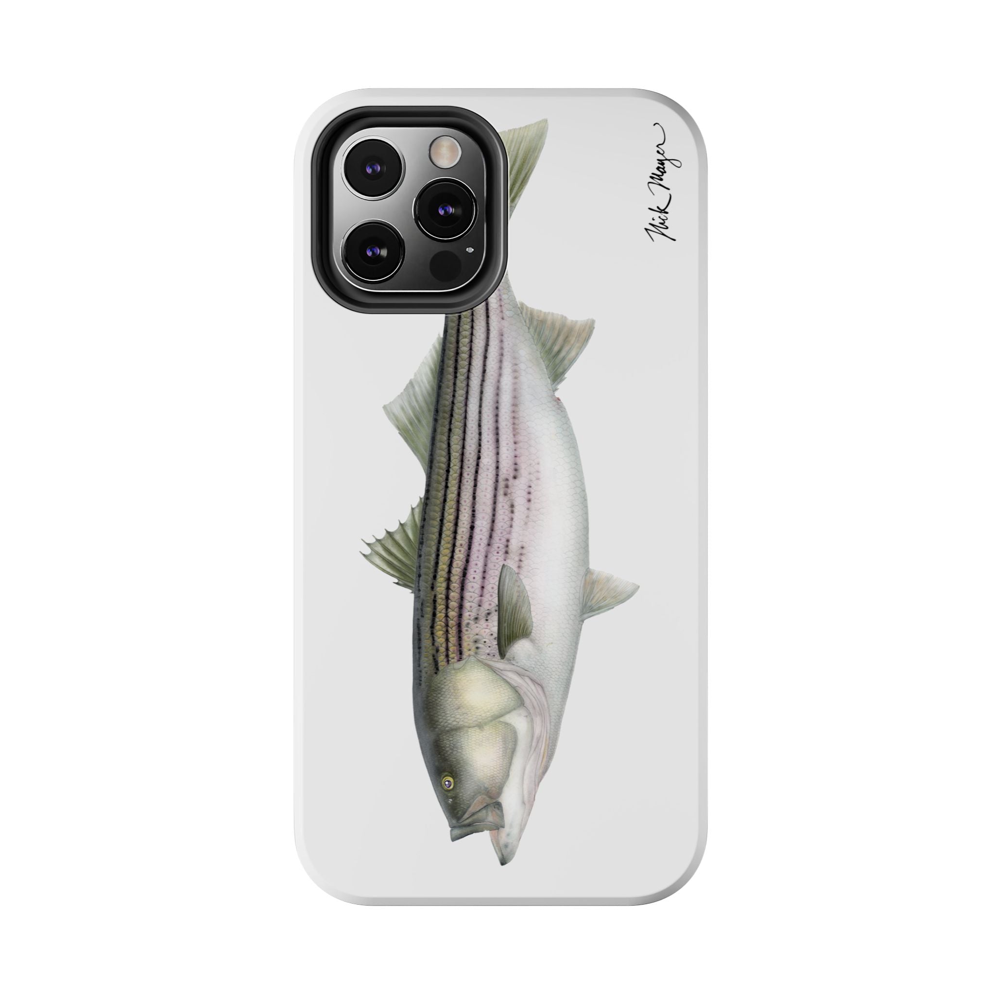 30 lb Striper White Phone Case (iPhone)