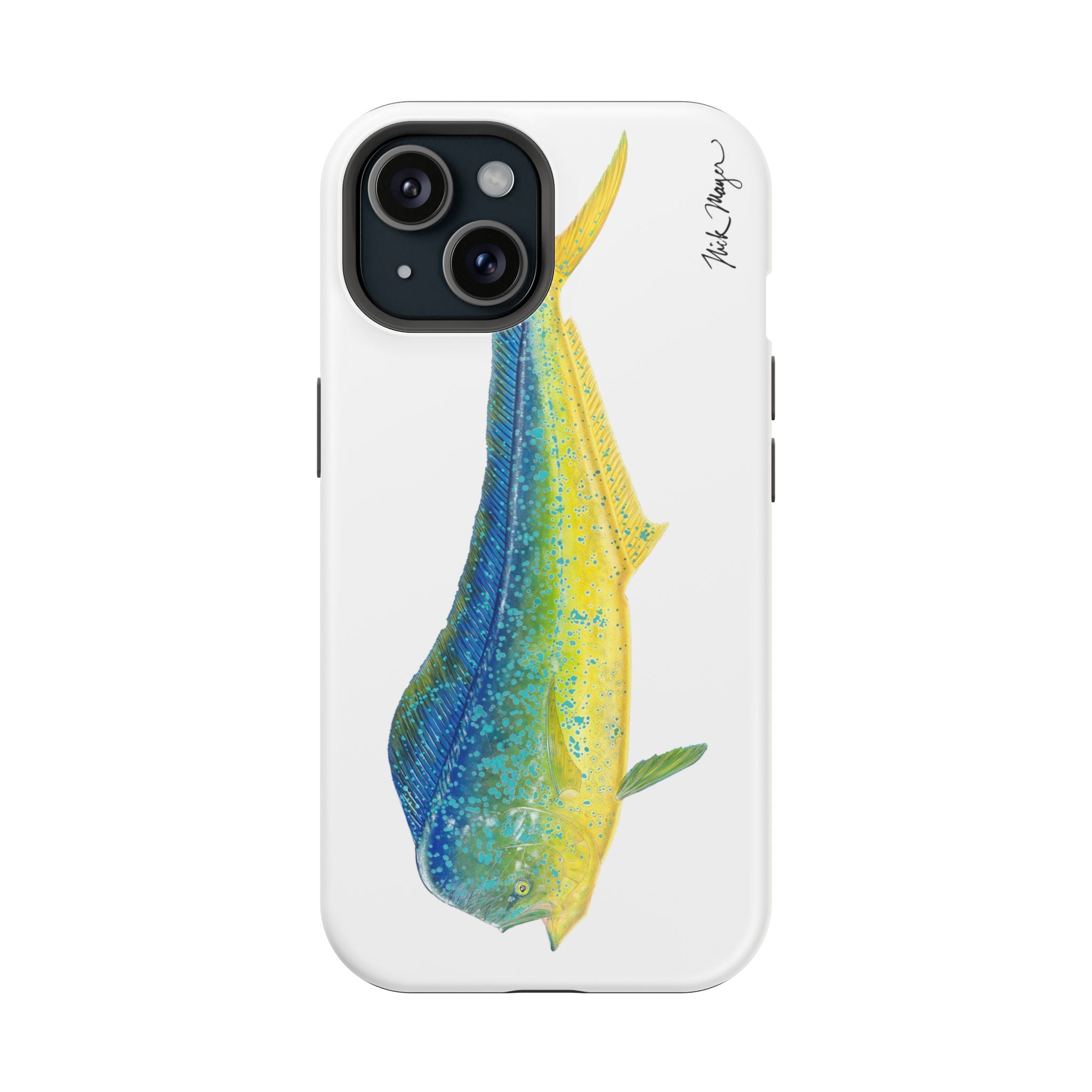 Bull Mahi MagSafe White iPhone Case