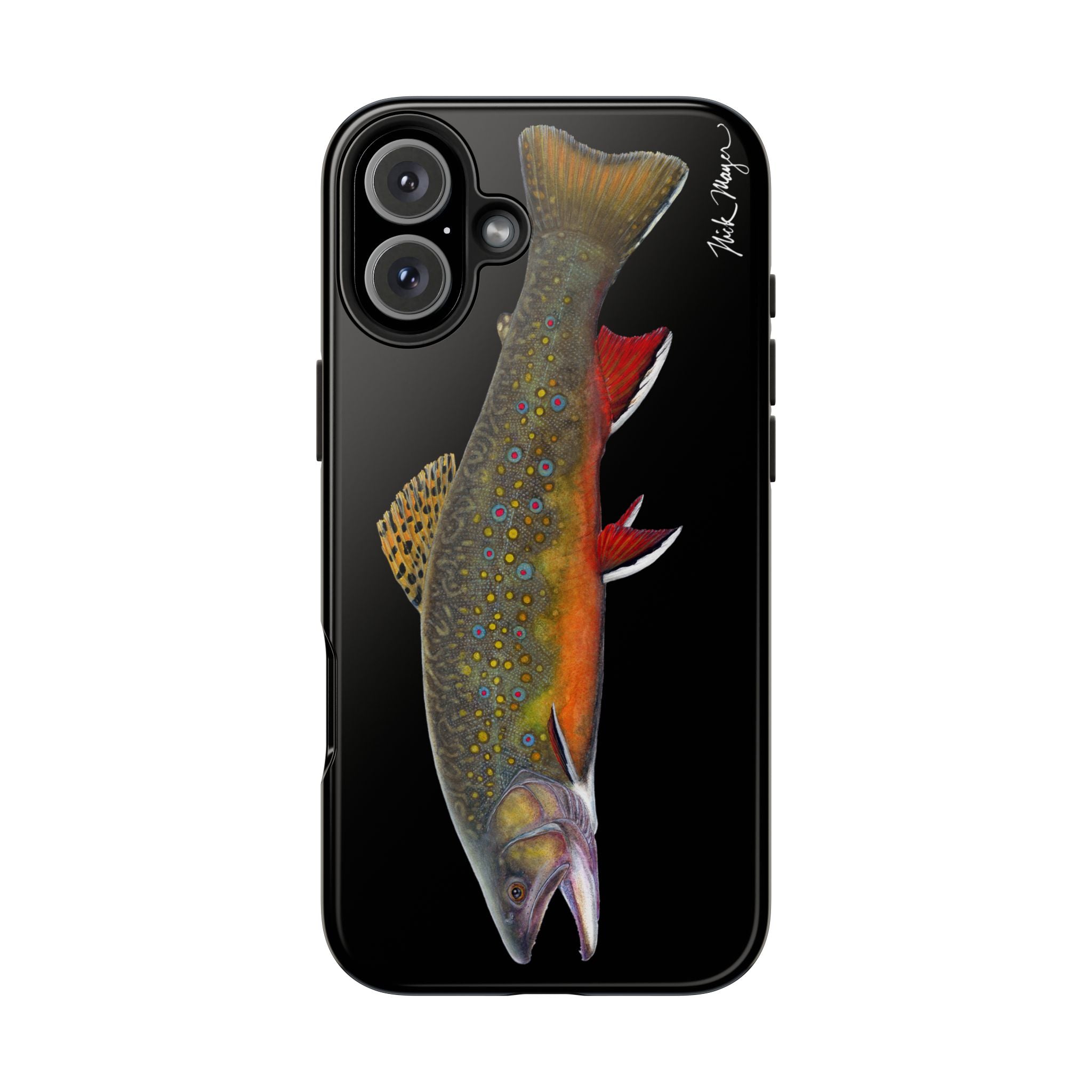 Brook Trout Black Phone Case (iPhone)