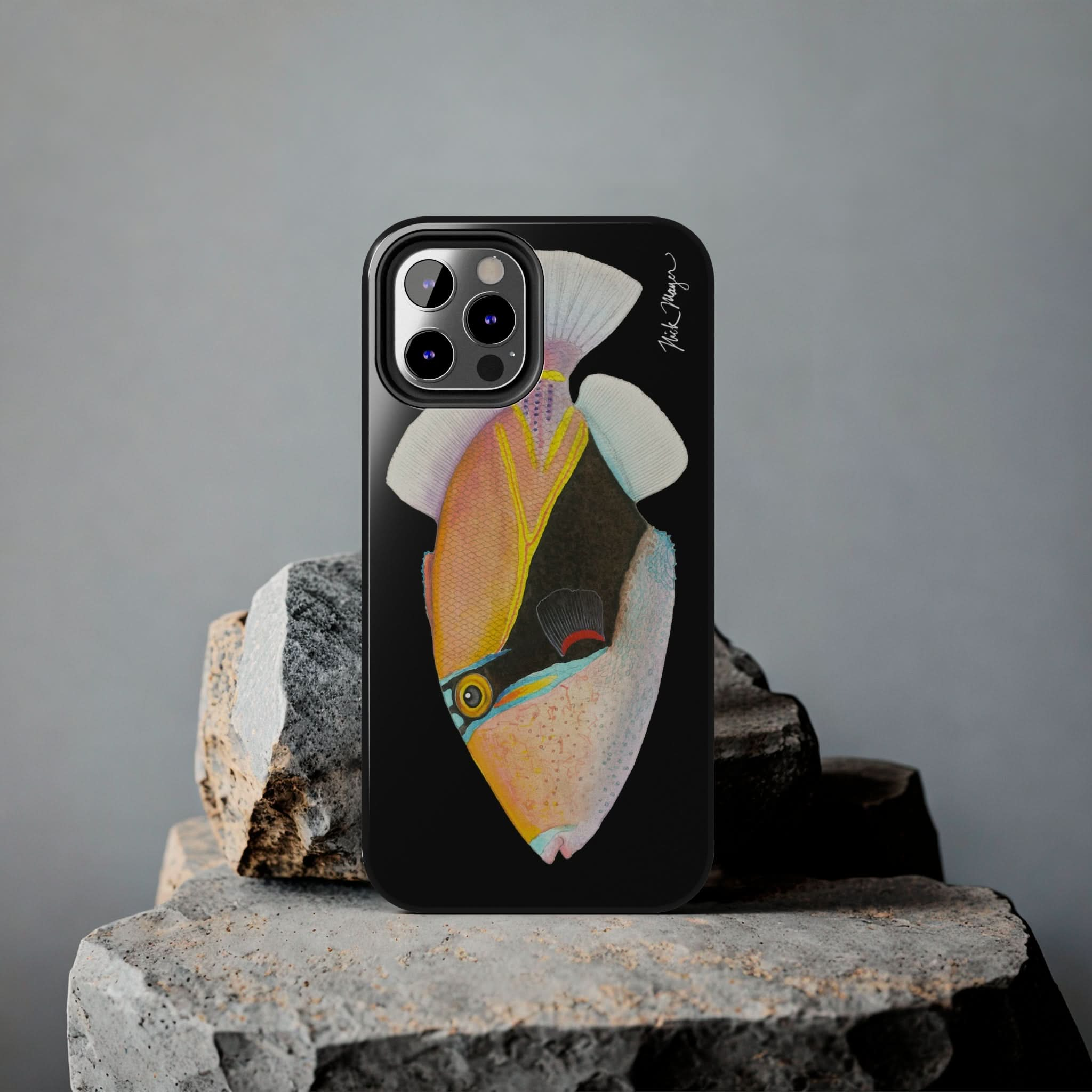 Humuhumunukunukuapua'a Black Phone Case (iPhone)