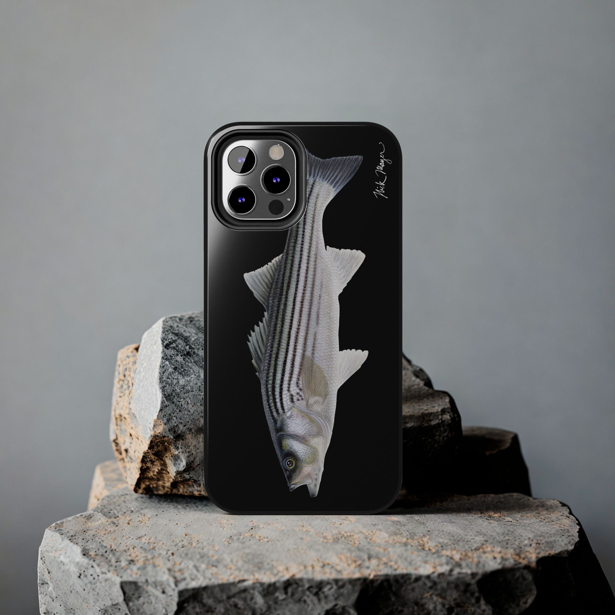 Schoolie Striper Black Phone Case (iPhone)