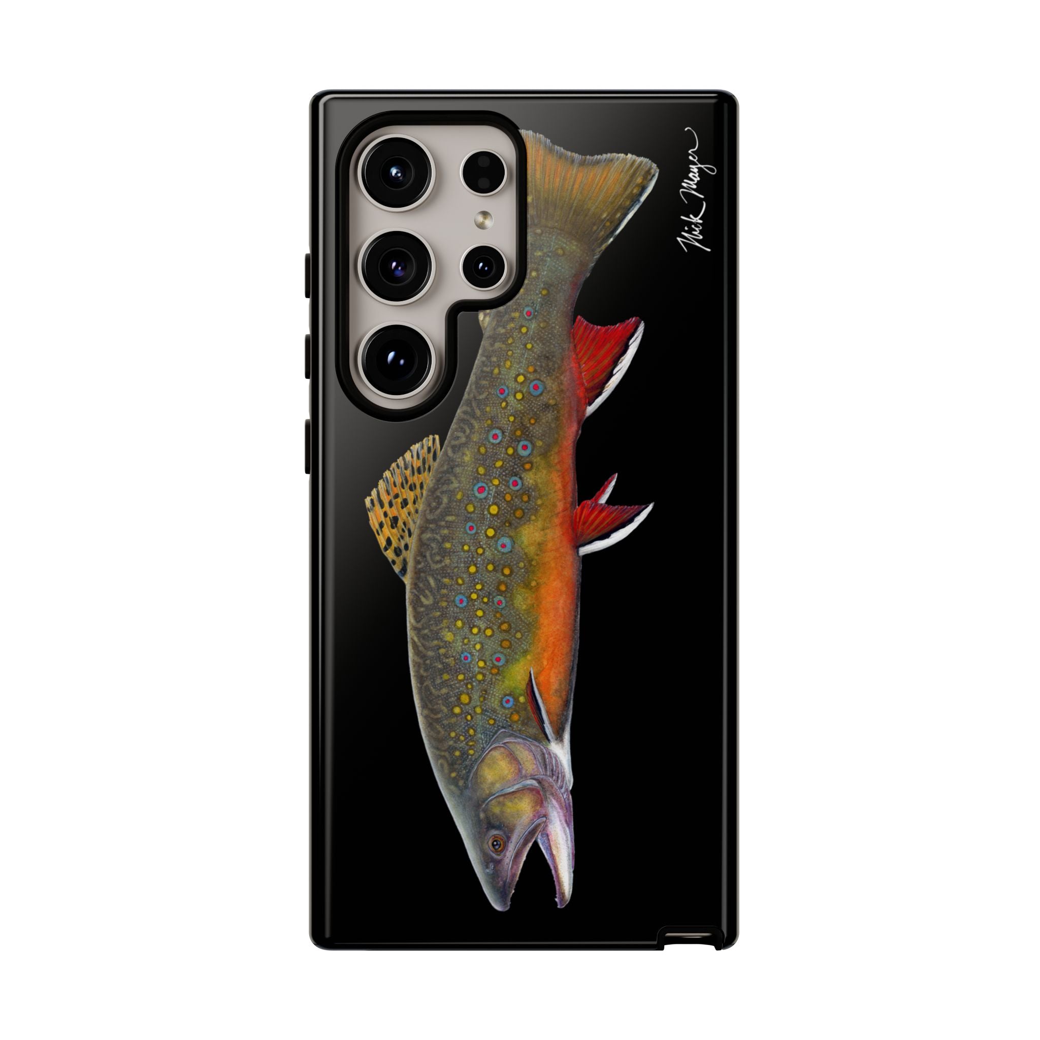 Brook Trout Black Phone Case (Samsung)