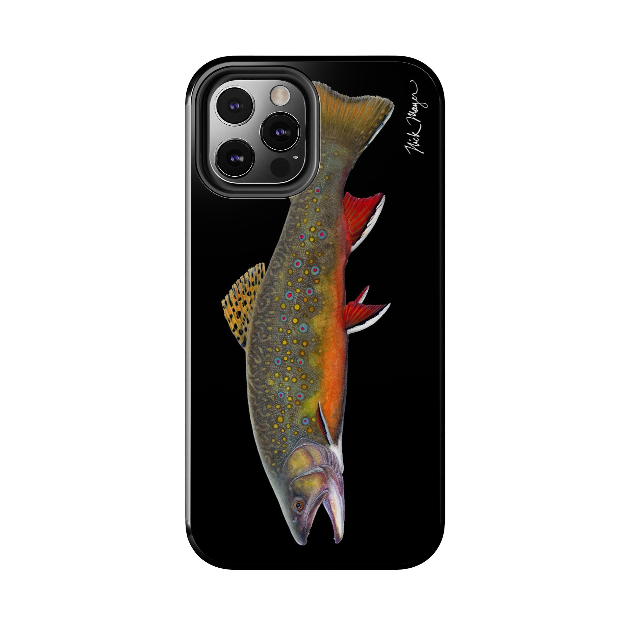 Brook Trout Black Phone Case (iPhone)