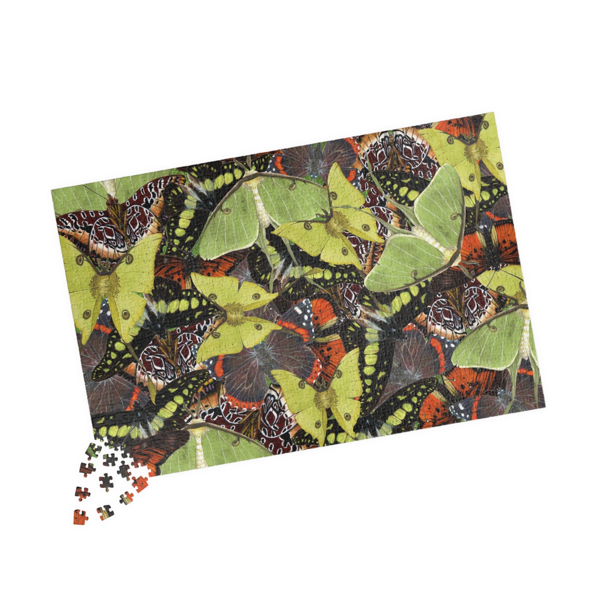 Butterflies and Moths Art Jigsaw Puzzle (110, 252, 520, 1014-piece)