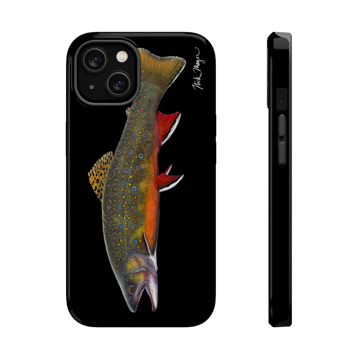 Brook Trout MagSafe Black iPhone Case