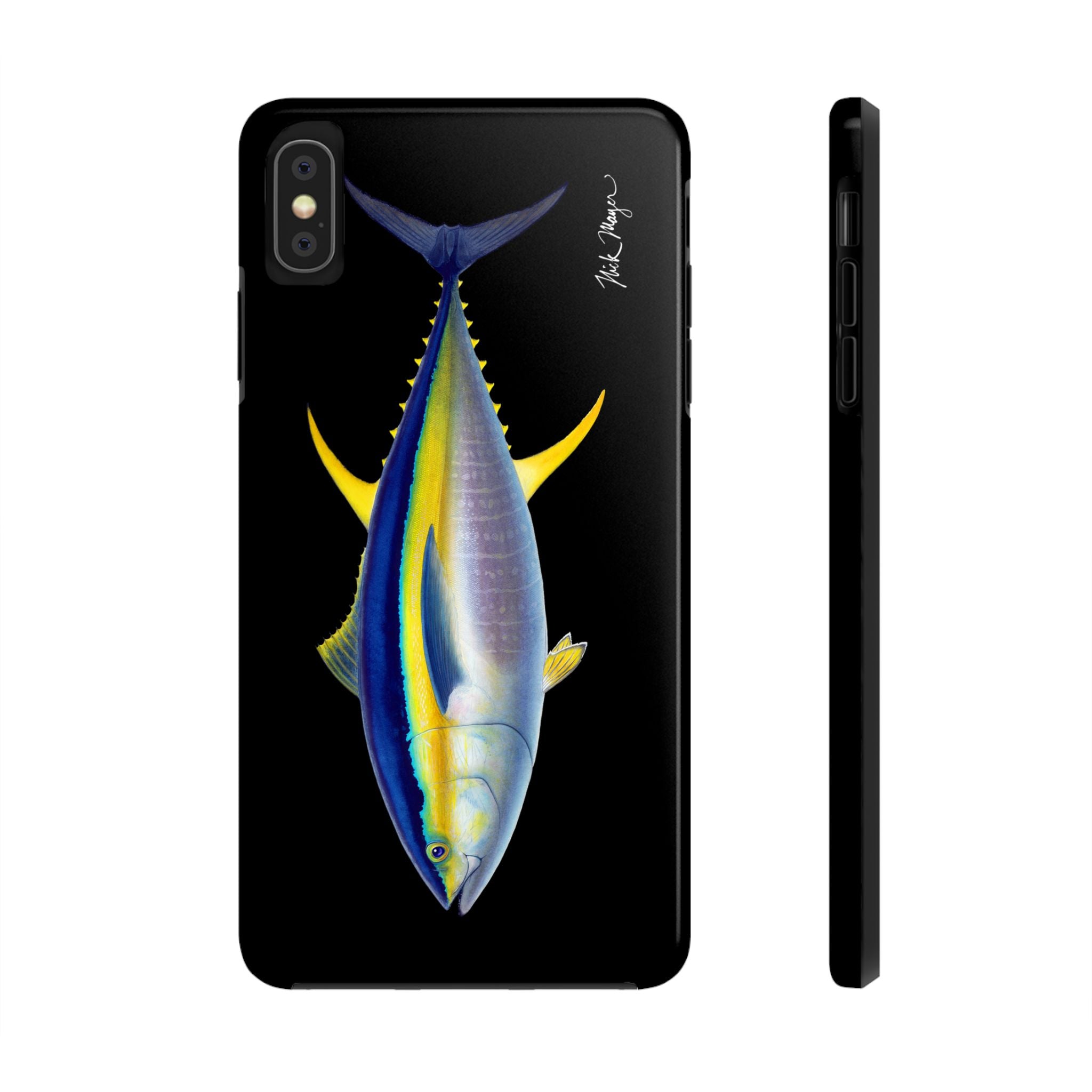 Yellowfin Tuna Black Phone Case (iPhone)