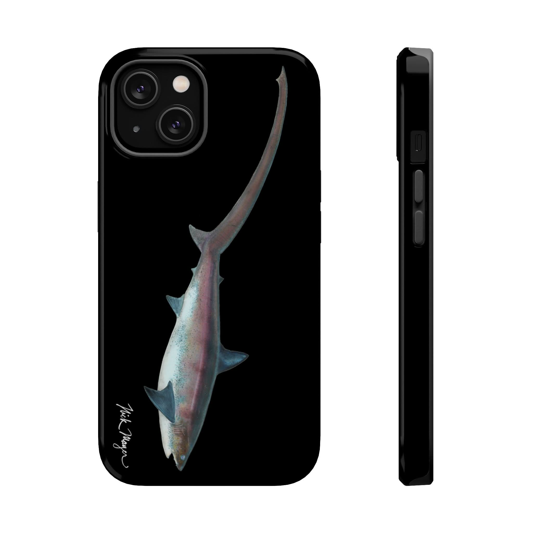 Thresher Shark MagSafe Black iPhone Case