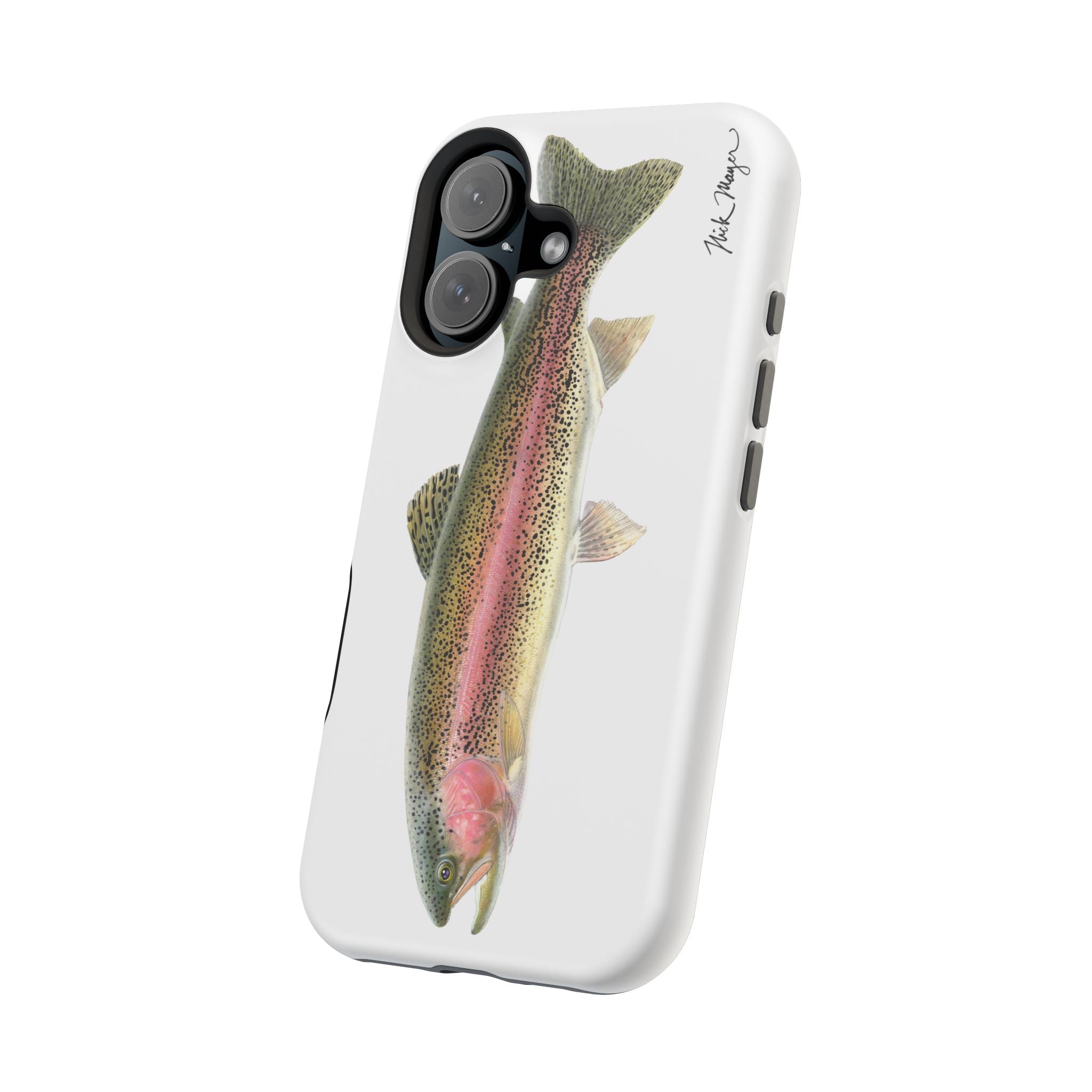 Rainbow Trout MagSafe White iPhone Case