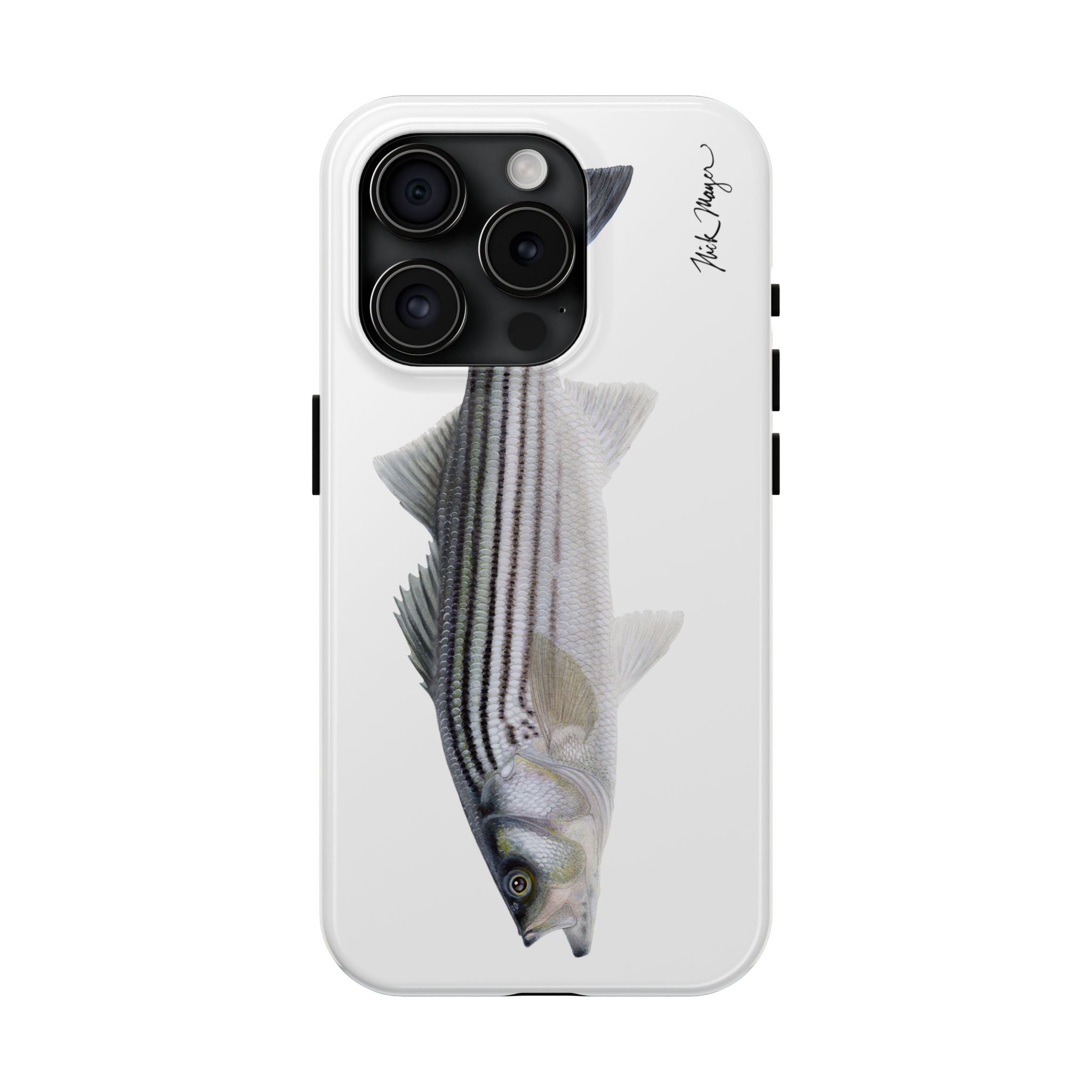 Schoolie Striper White Phone Case (iPhone)