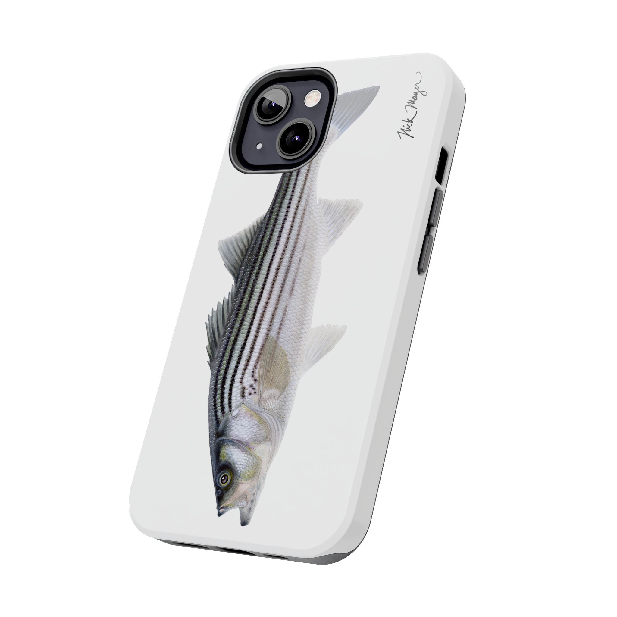 Schoolie Striper White Phone Case (iPhone)