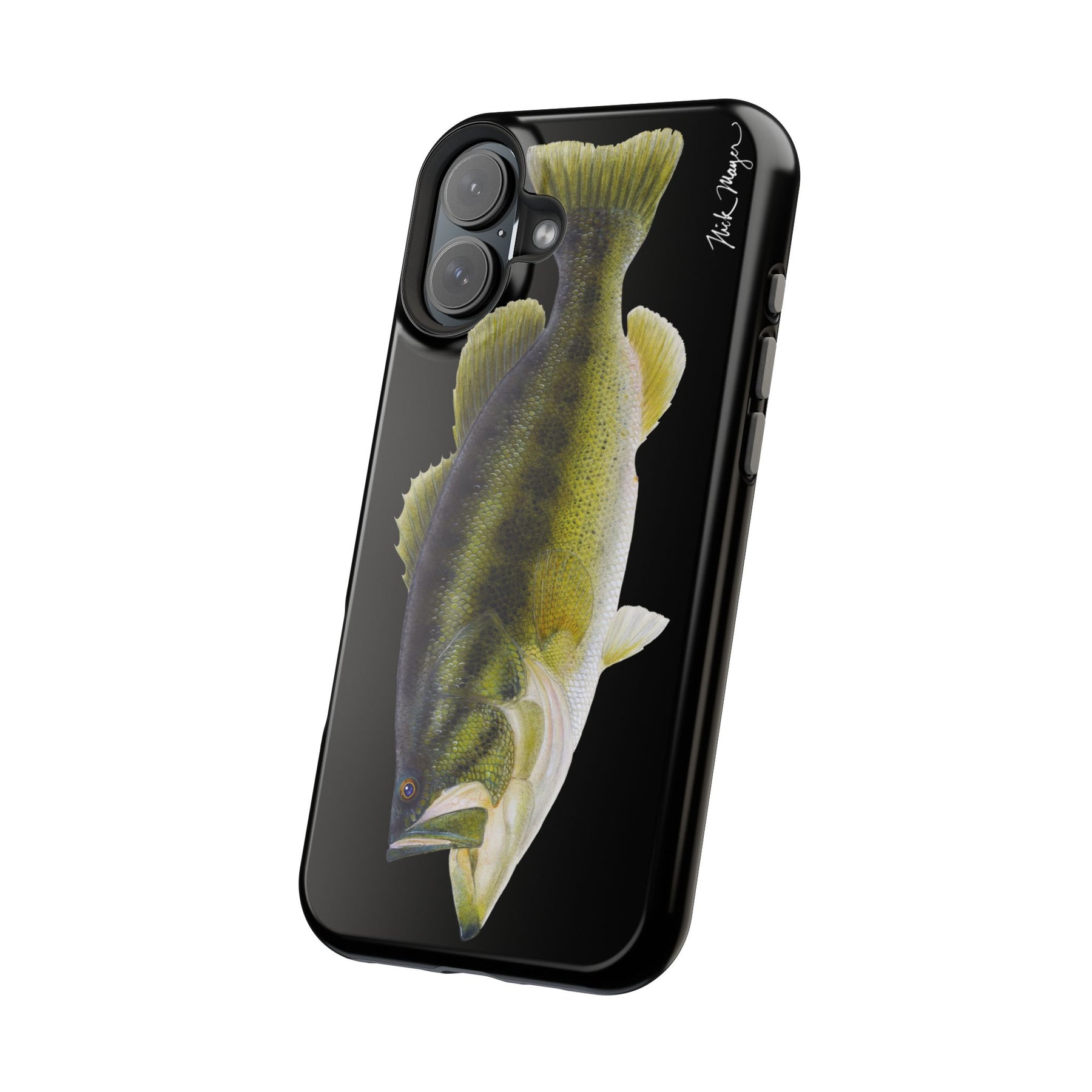 Largemouth Bass MagSafe Black iPhone Case