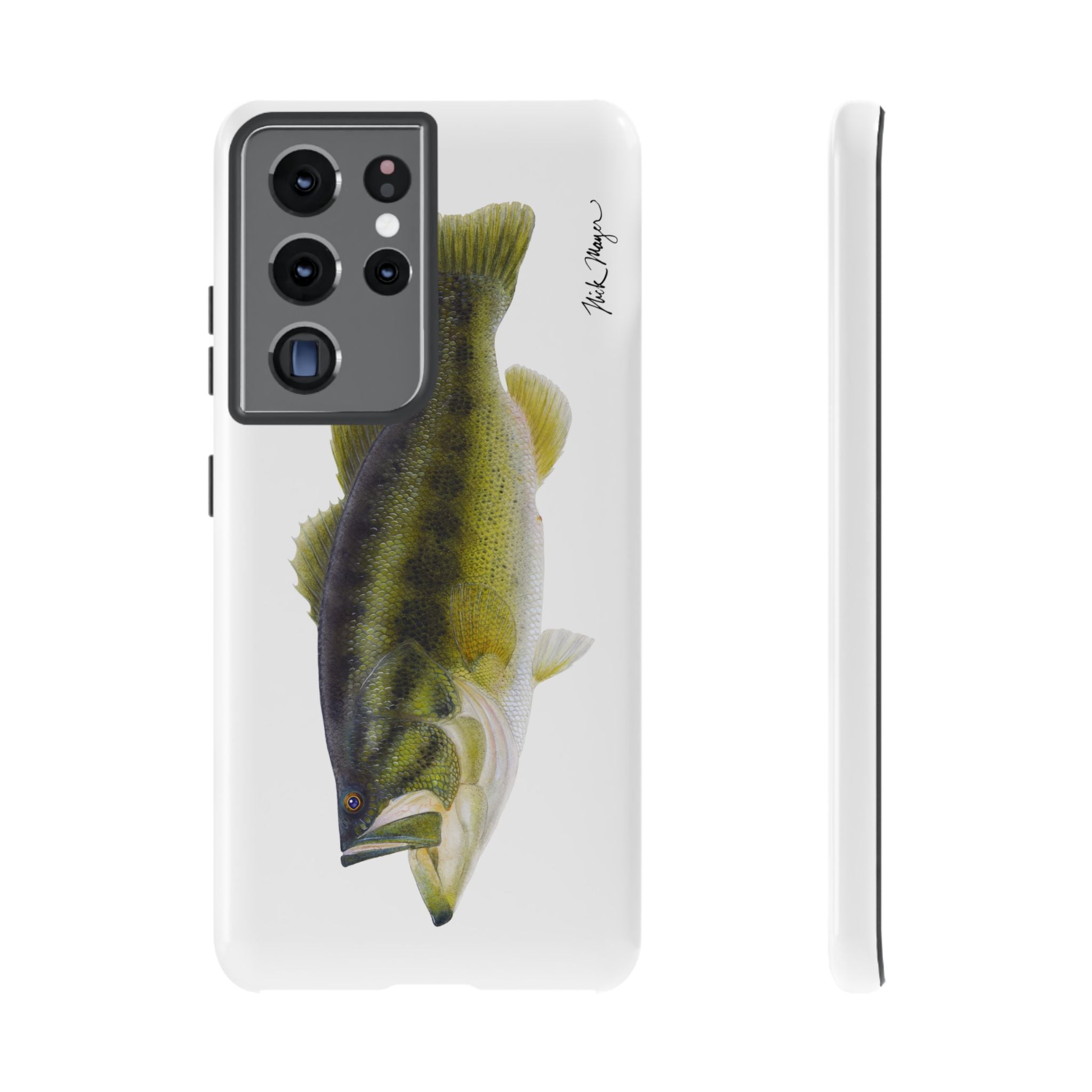 Largemouth Bass White Phone Case (Samsung)