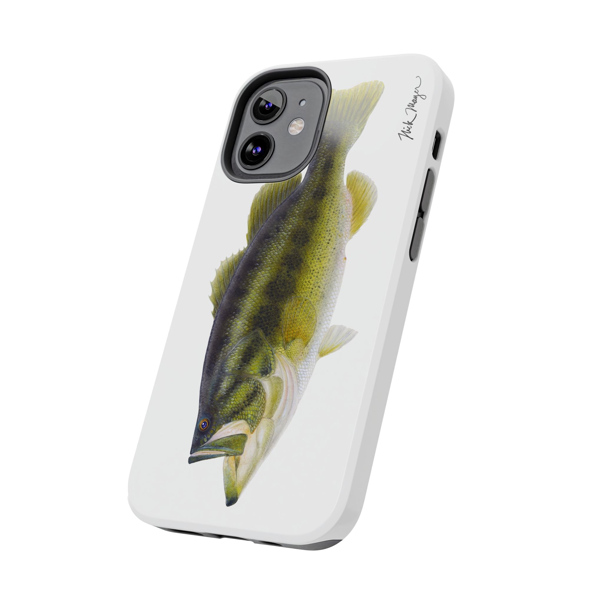 Largemouth Bass White Phone Case (iPhone)