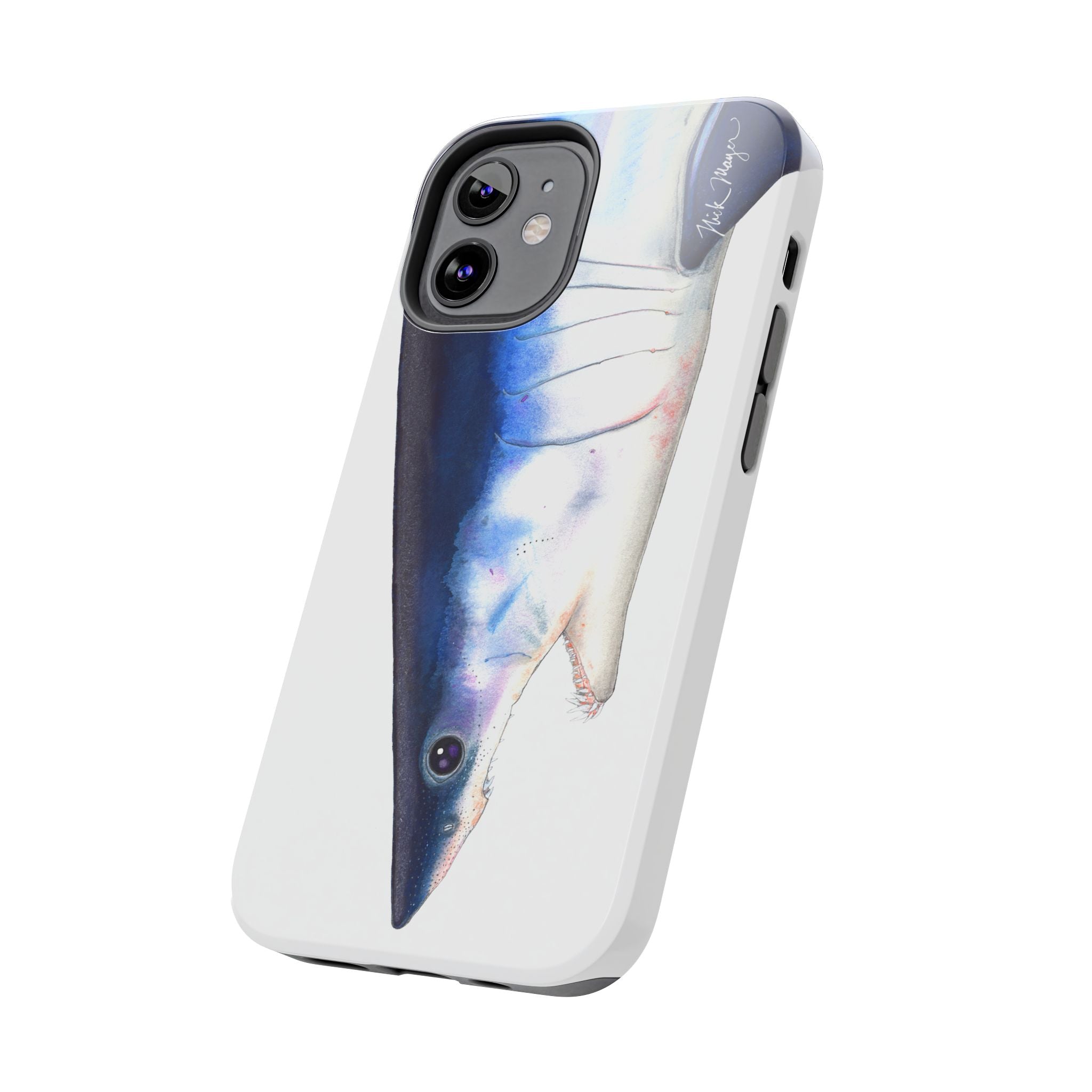 Mako Shark Face White Phone Case (iPhone)