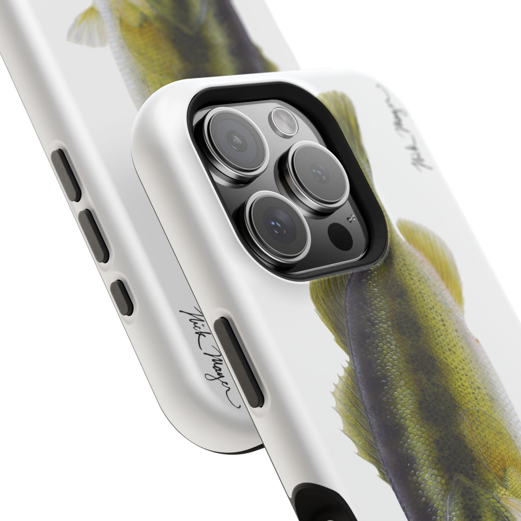 Largemouth Bass MagSafe White iPhone Case