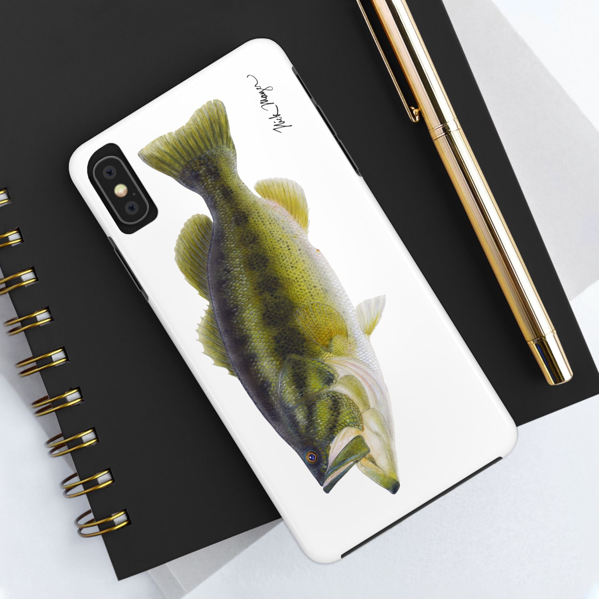 Largemouth Bass White Phone Case (iPhone)