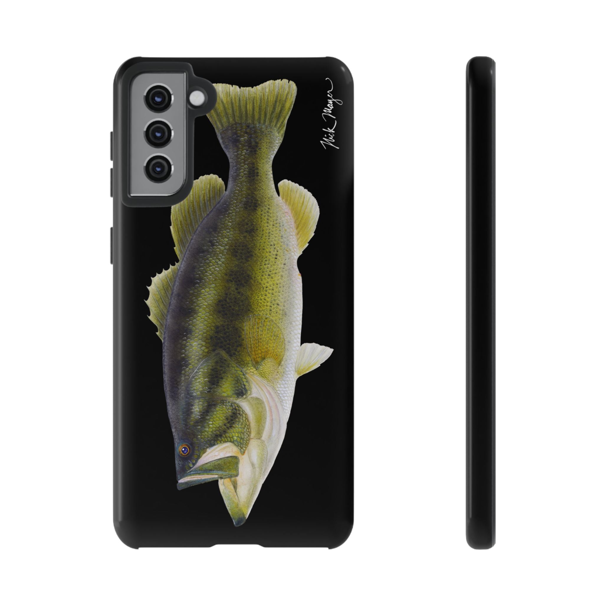 Largemouth Bass Black Phone Case (Samsung)