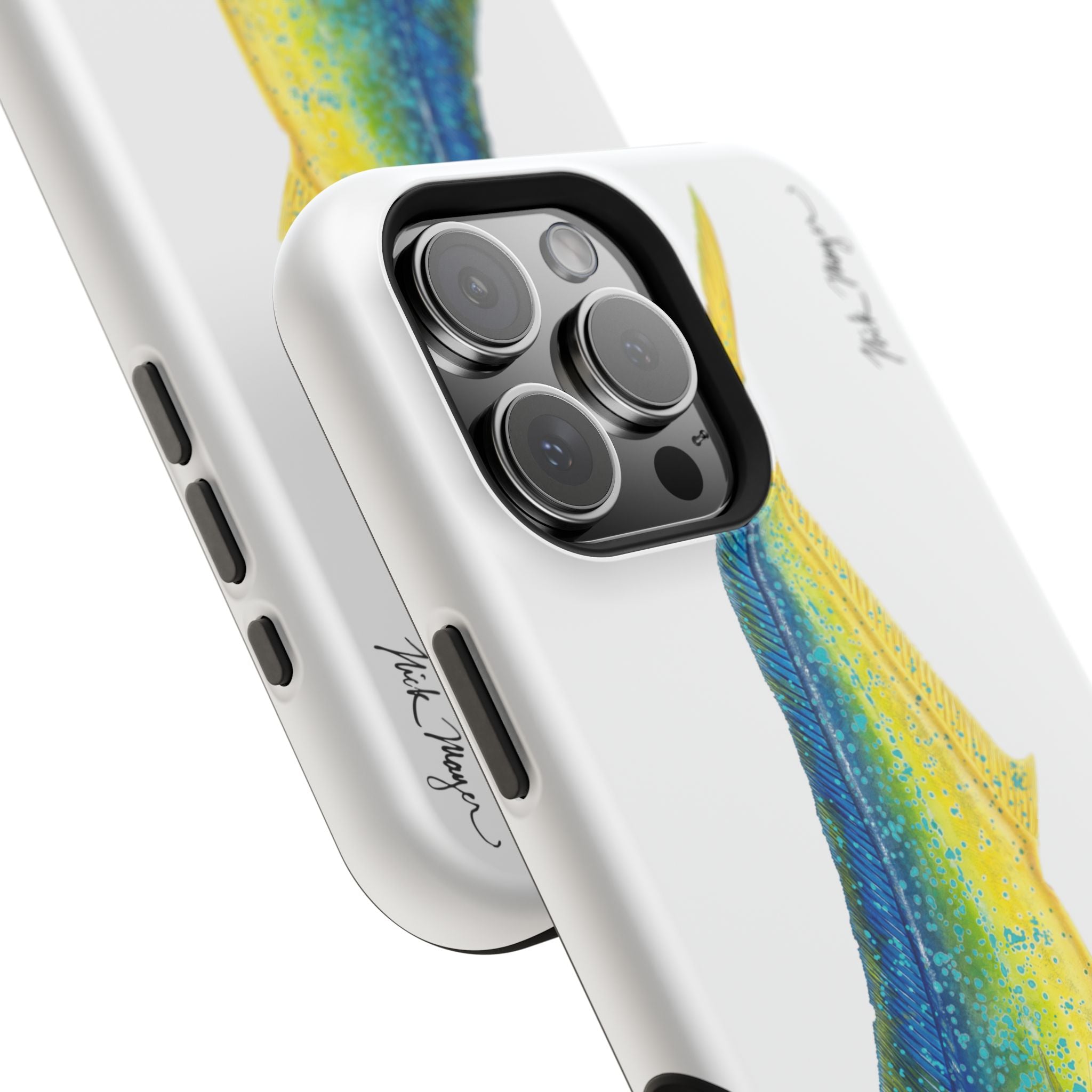 Bull Mahi MagSafe White iPhone Case