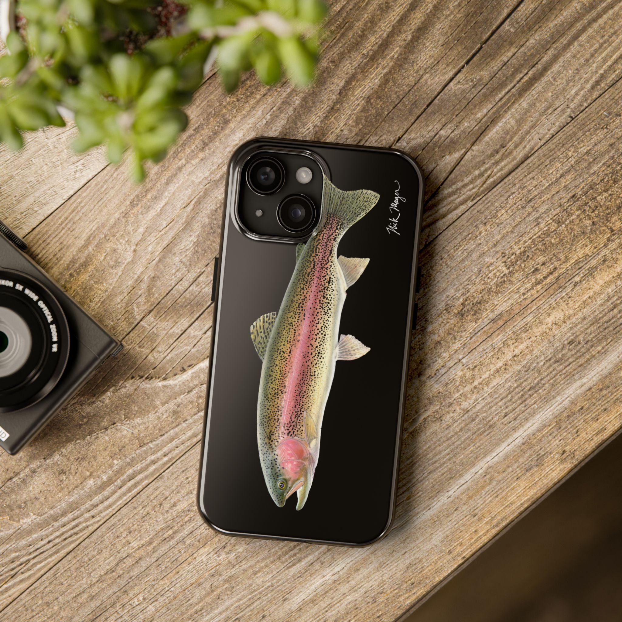 Rainbow Trout Black Phone Case (iPhone)