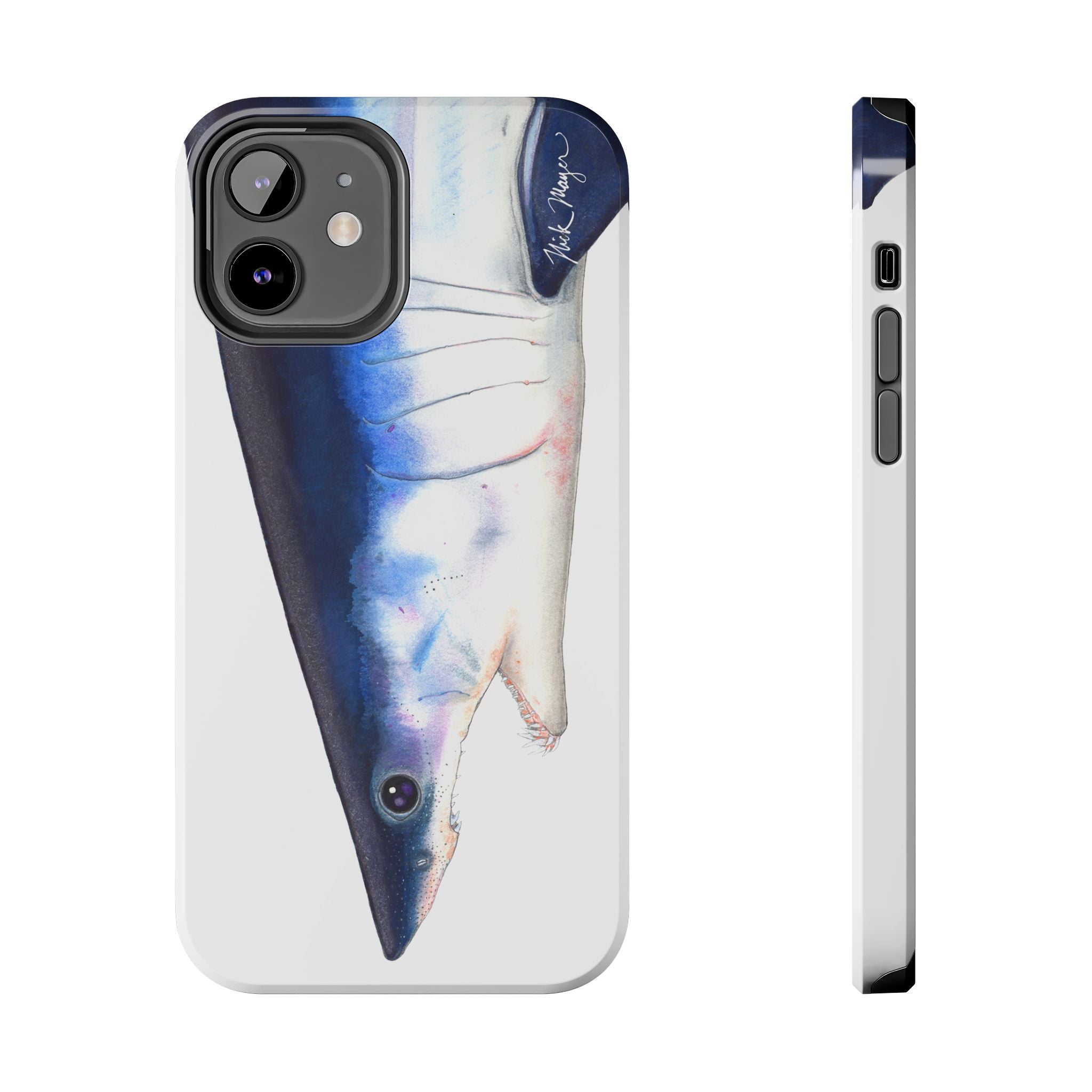 Mako Shark Face White Phone Case (iPhone)