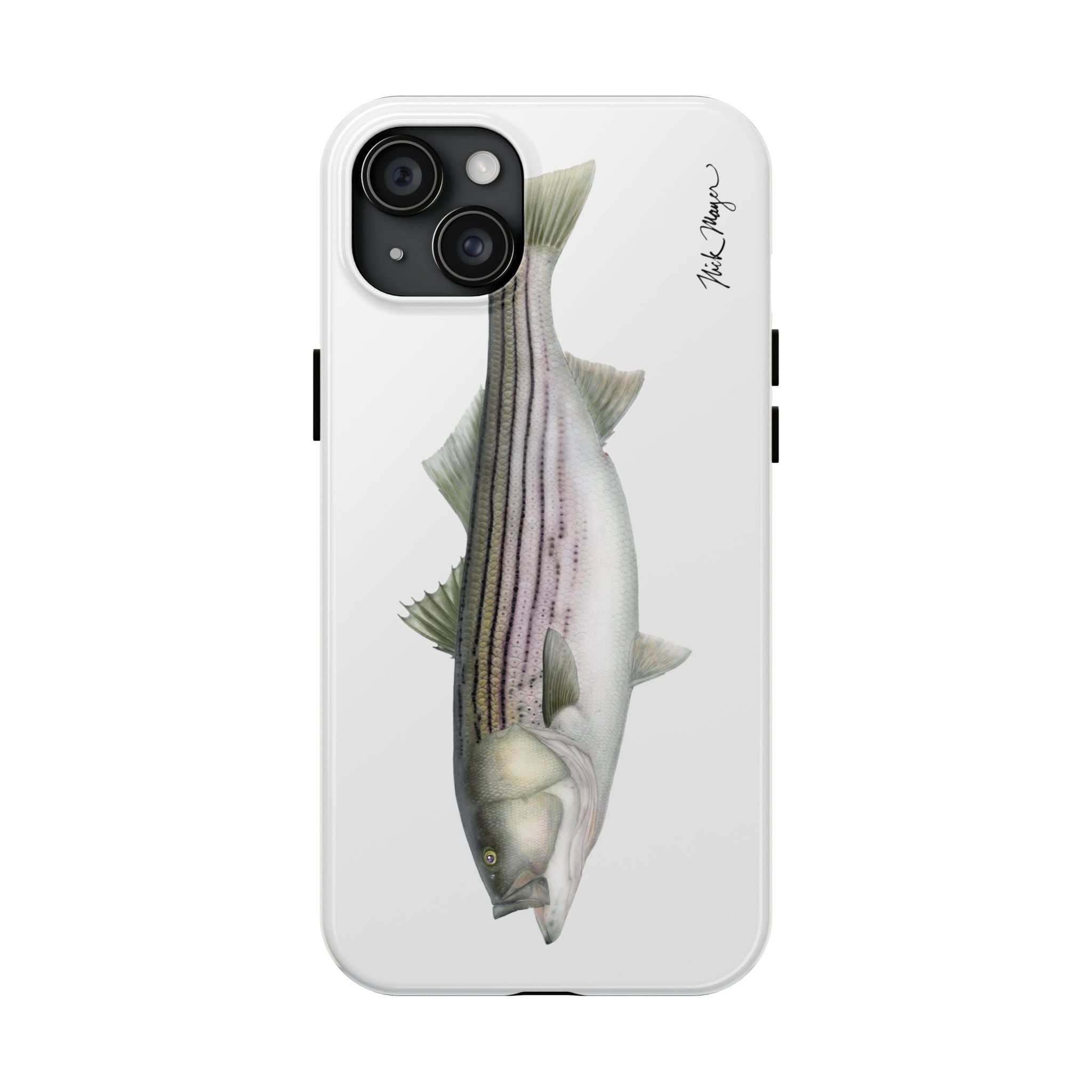 30 lb Striper White Phone Case (iPhone)