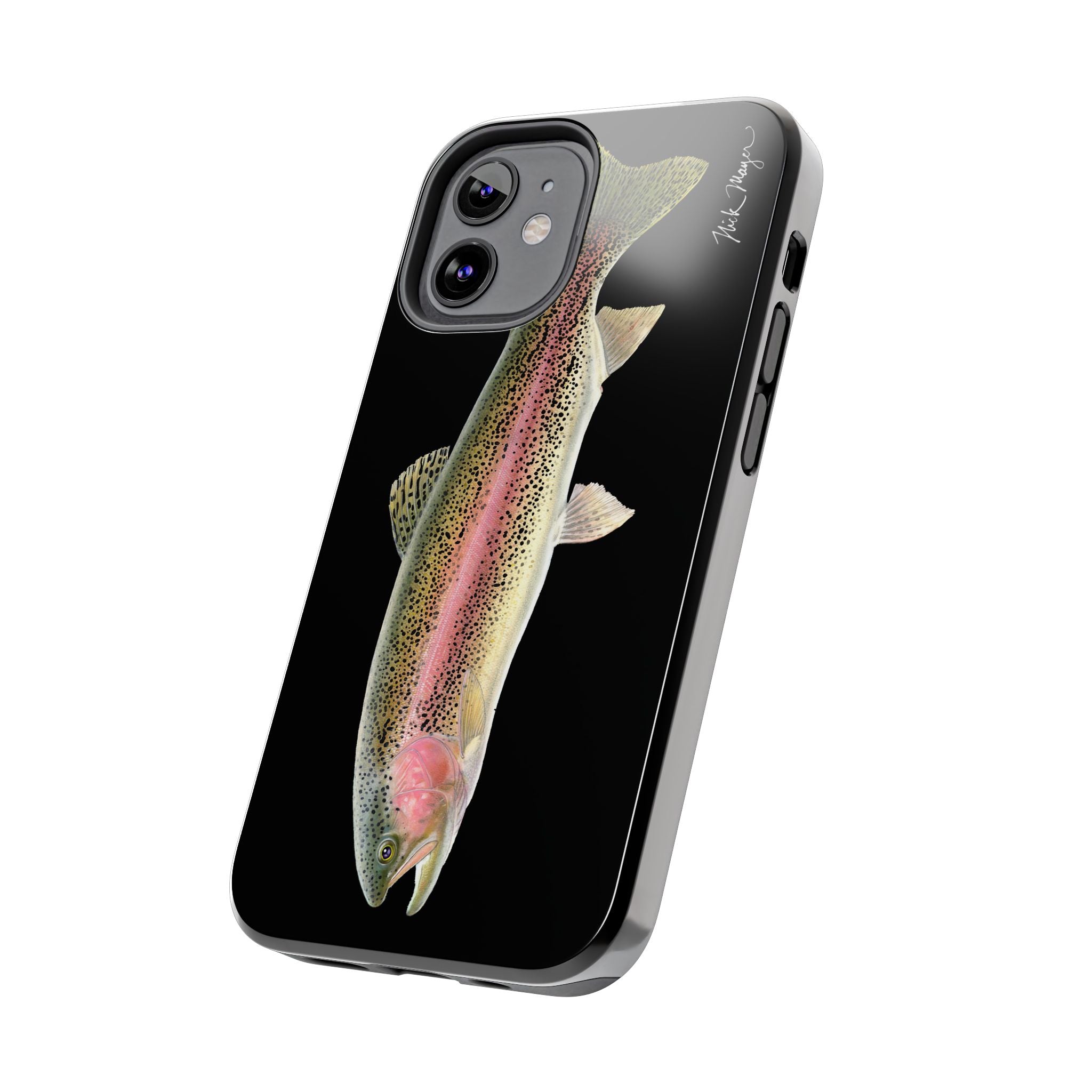 Rainbow Trout Black Phone Case (iPhone)