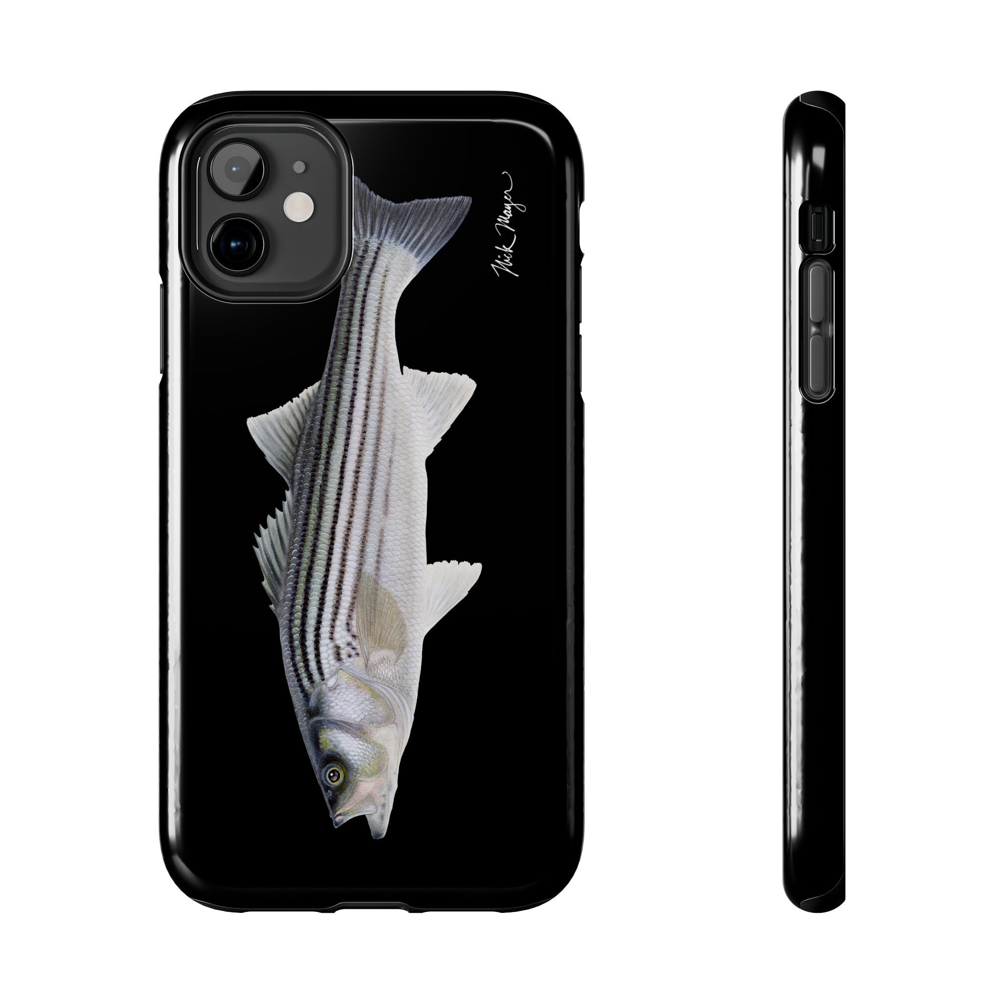 Schoolie Striper Black Phone Case (iPhone)