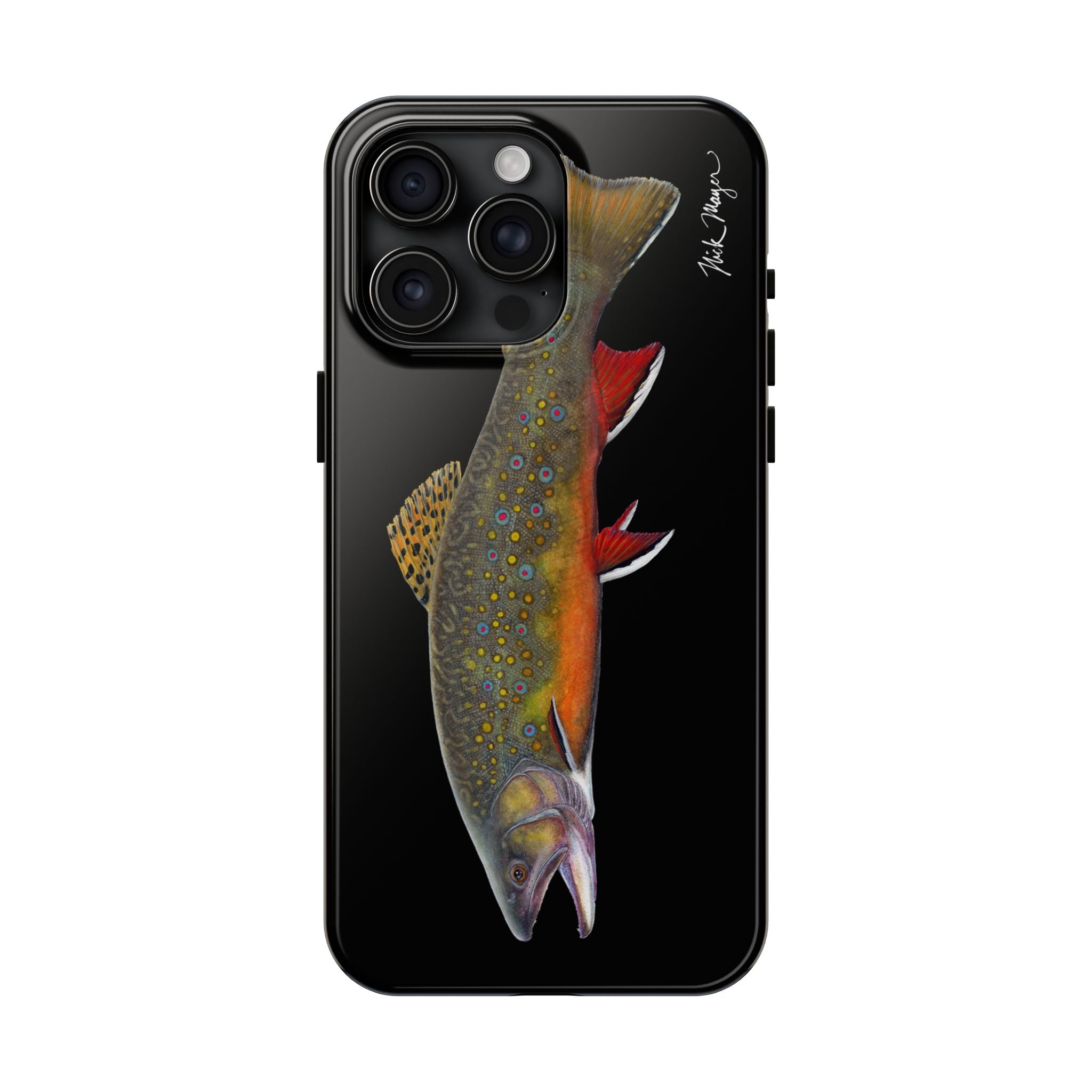 Brook Trout Black Phone Case (iPhone)