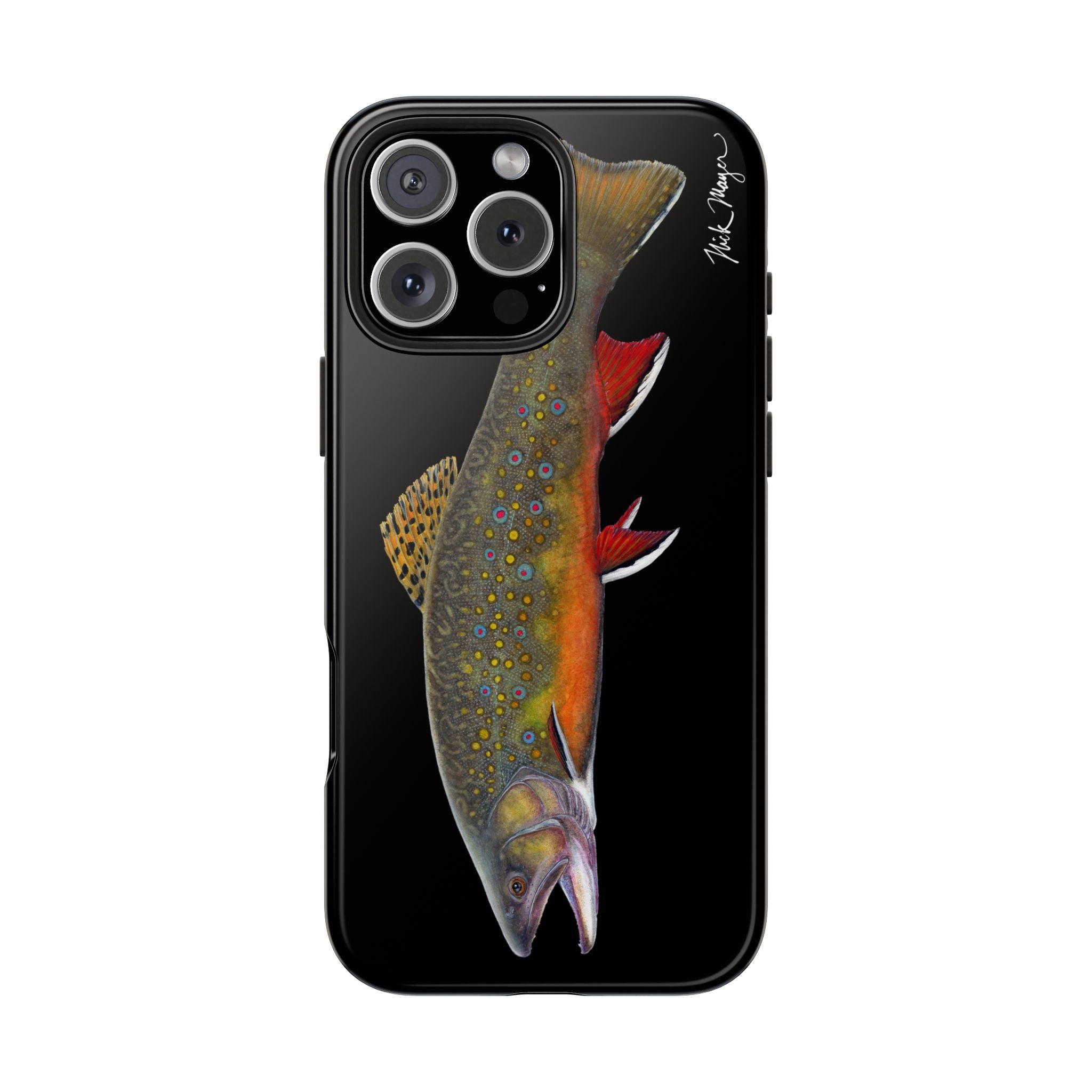 Brook Trout Black Phone Case (iPhone)