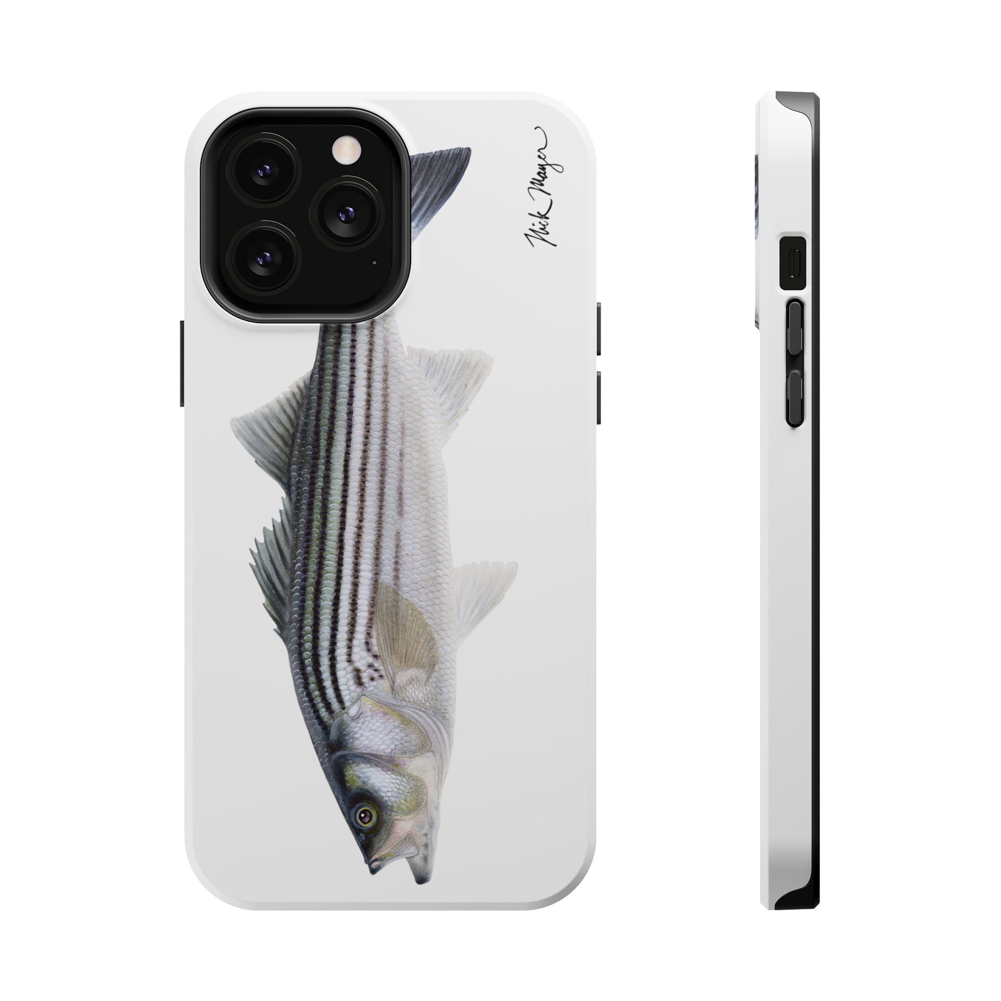 Schoolie Striper MagSafe White iPhone Case