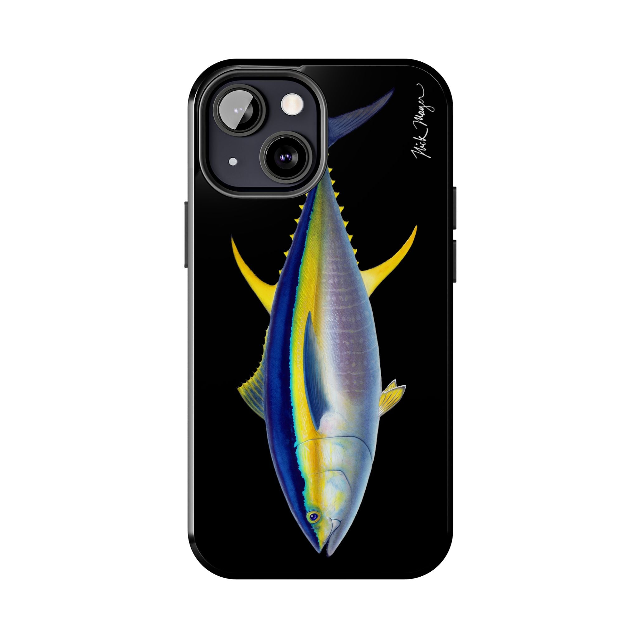 Yellowfin Tuna Black Phone Case (iPhone)