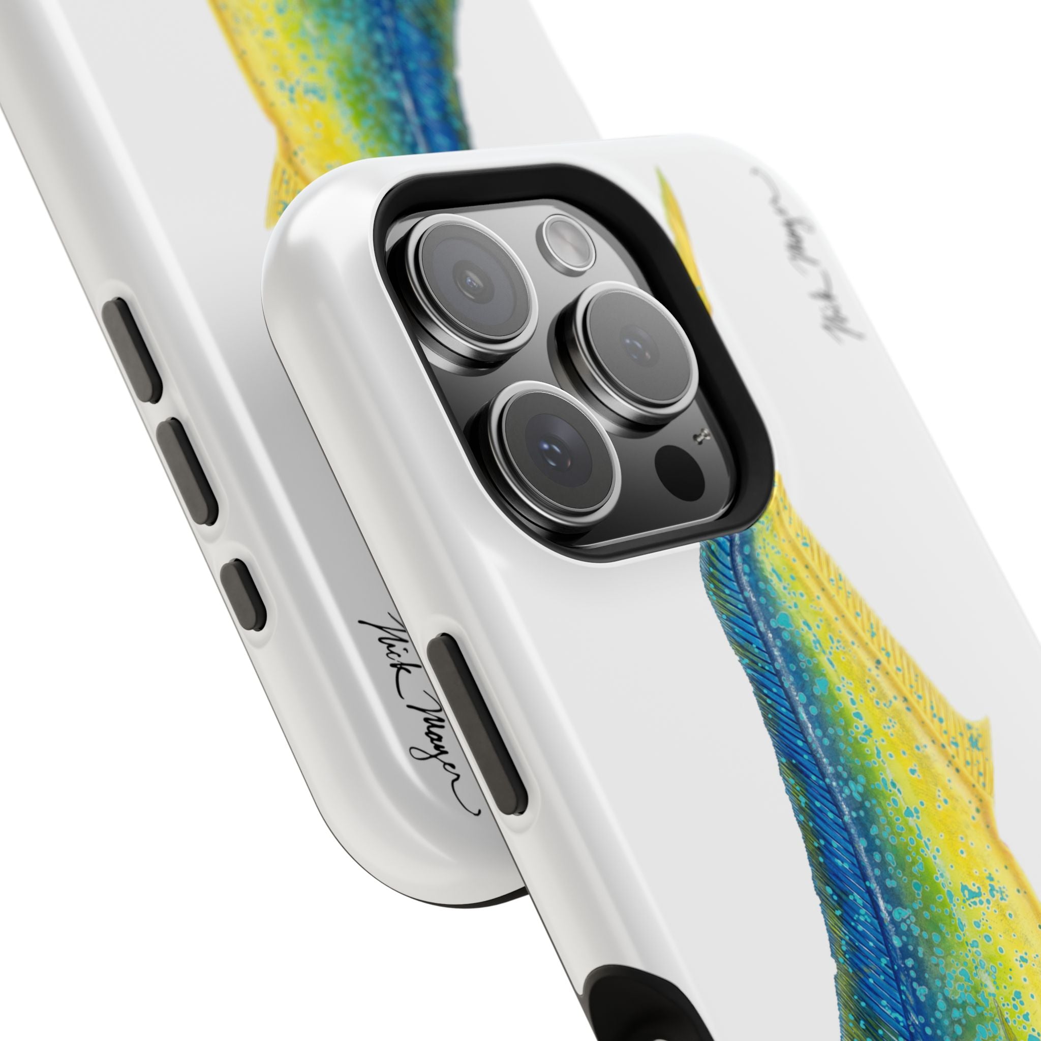 Bull Mahi MagSafe White iPhone Case