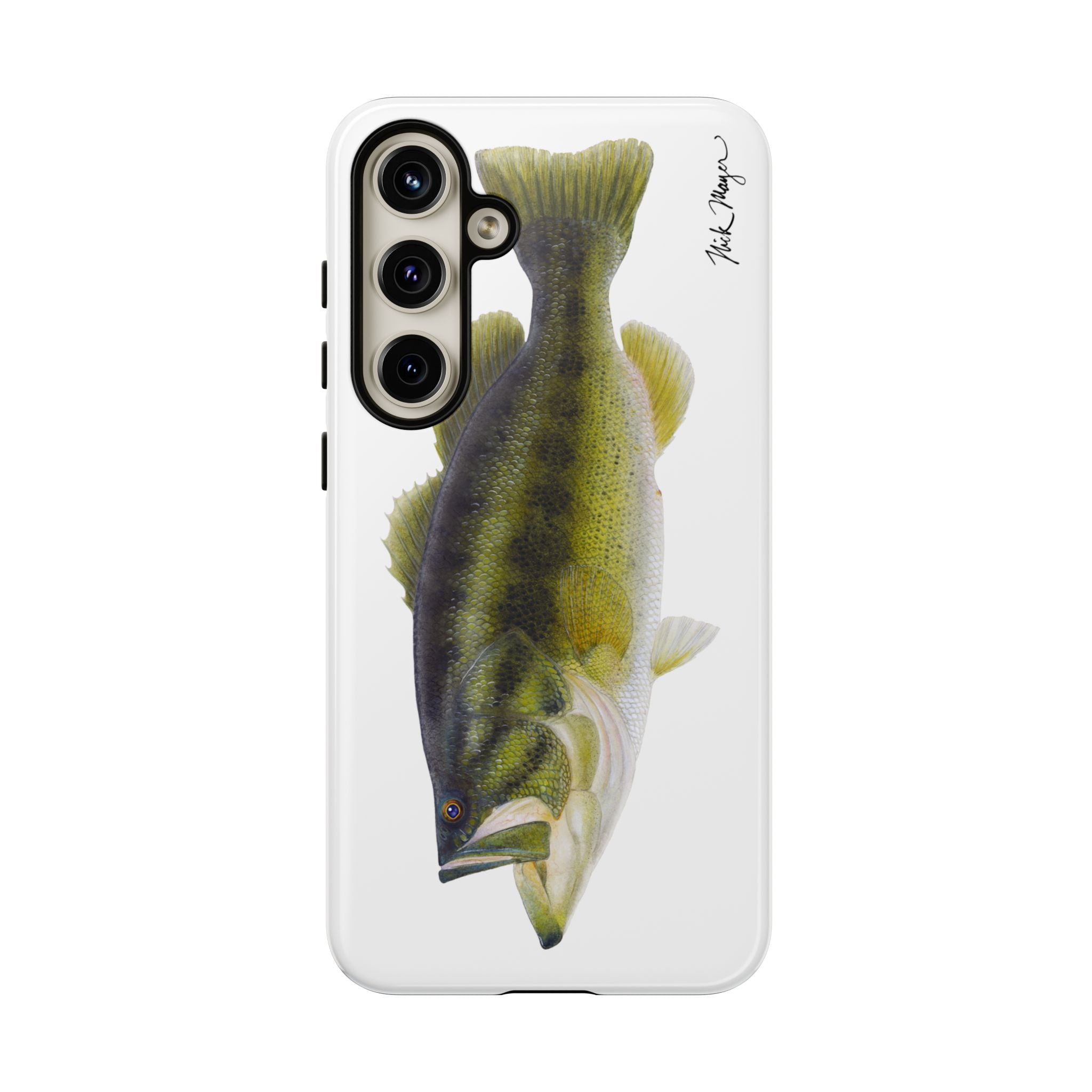 Largemouth Bass White Phone Case (Samsung)