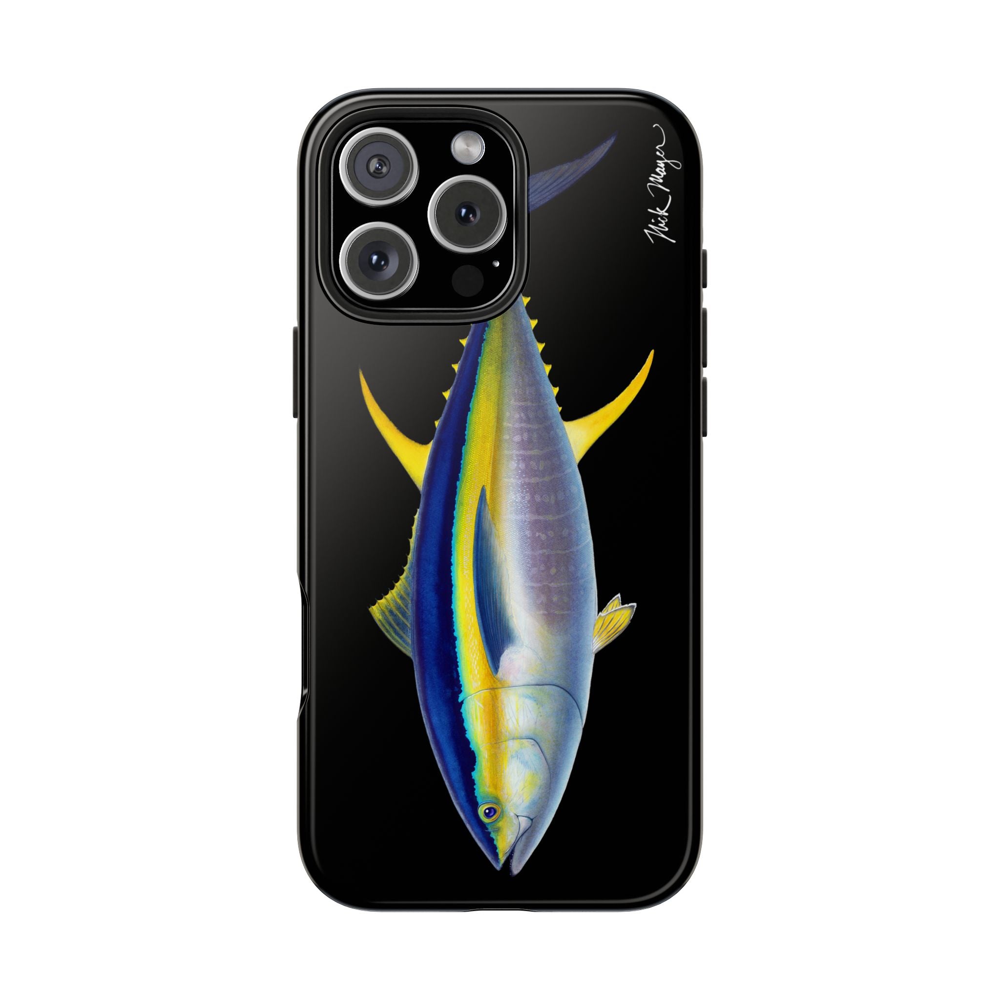 Yellowfin Tuna Black Phone Case (iPhone)