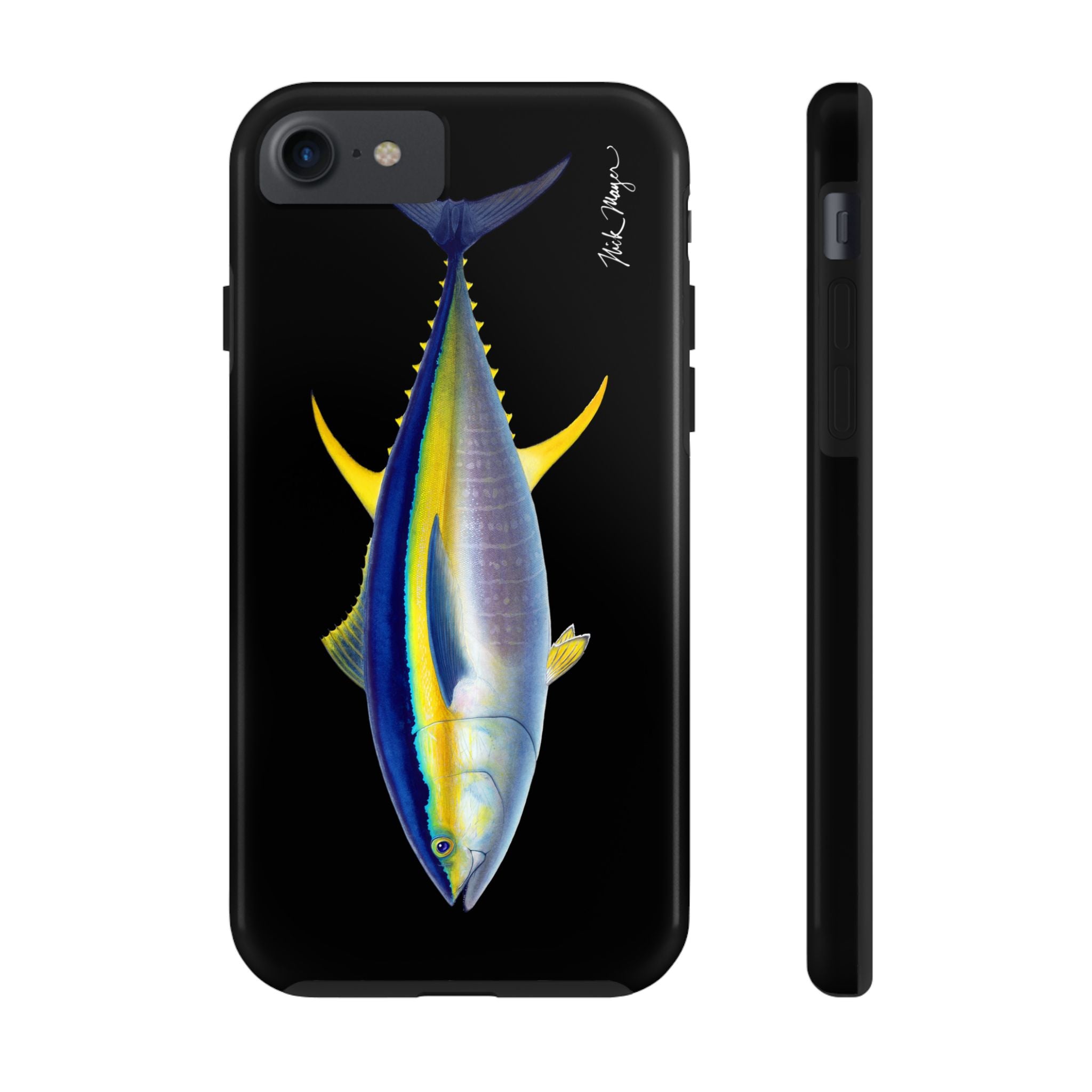 Yellowfin Tuna Black Phone Case (iPhone)