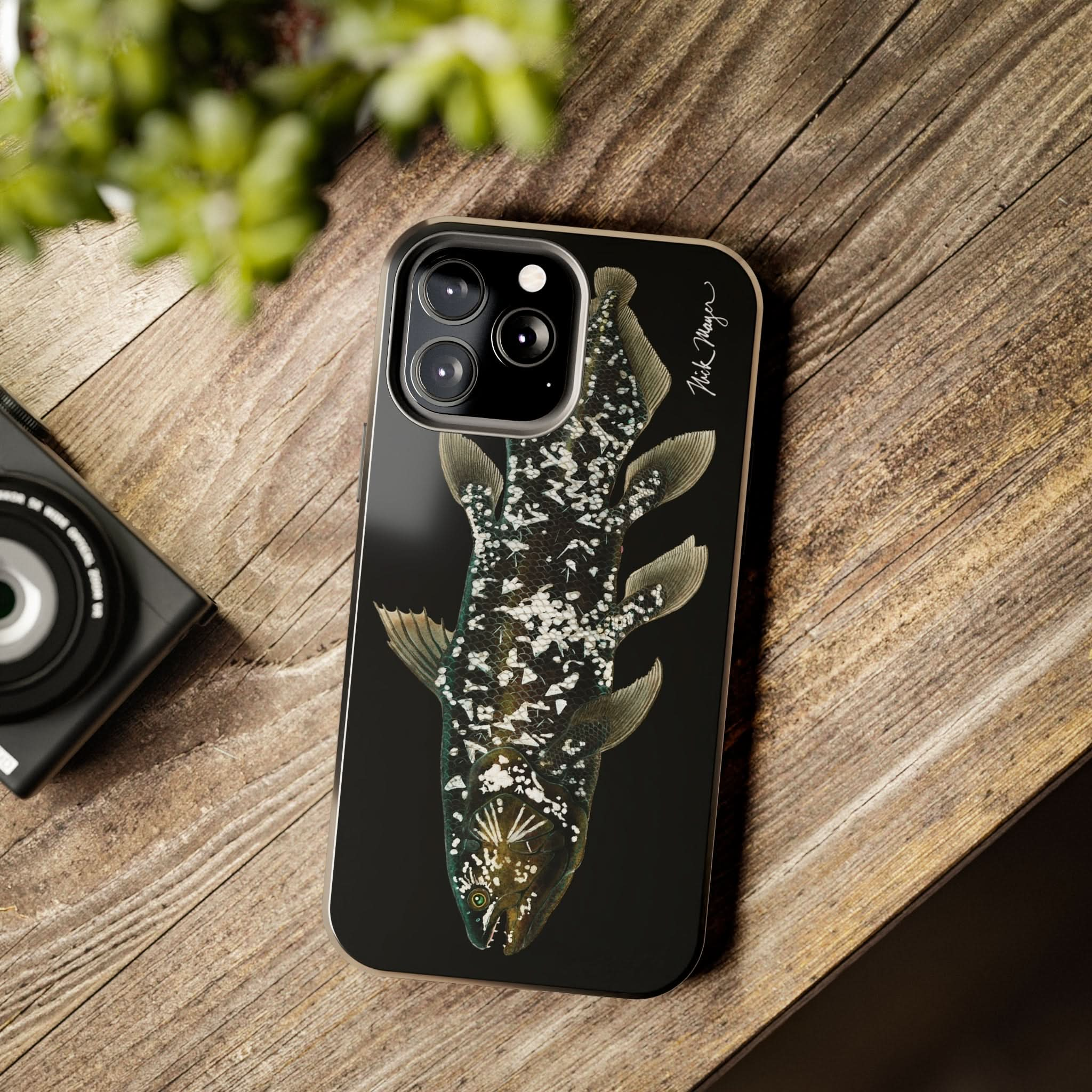 Coelacanth Black iPhone Case